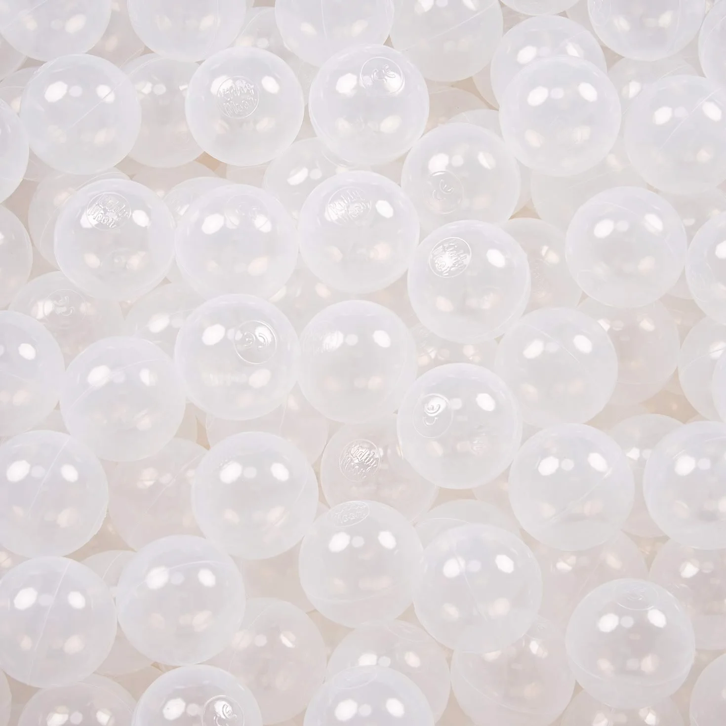 KiddyMoon Plastikowe Piłeczki ∅ 7cm dla Dzieci, Wielokolorowe Zestawy Kulek do Zabawy