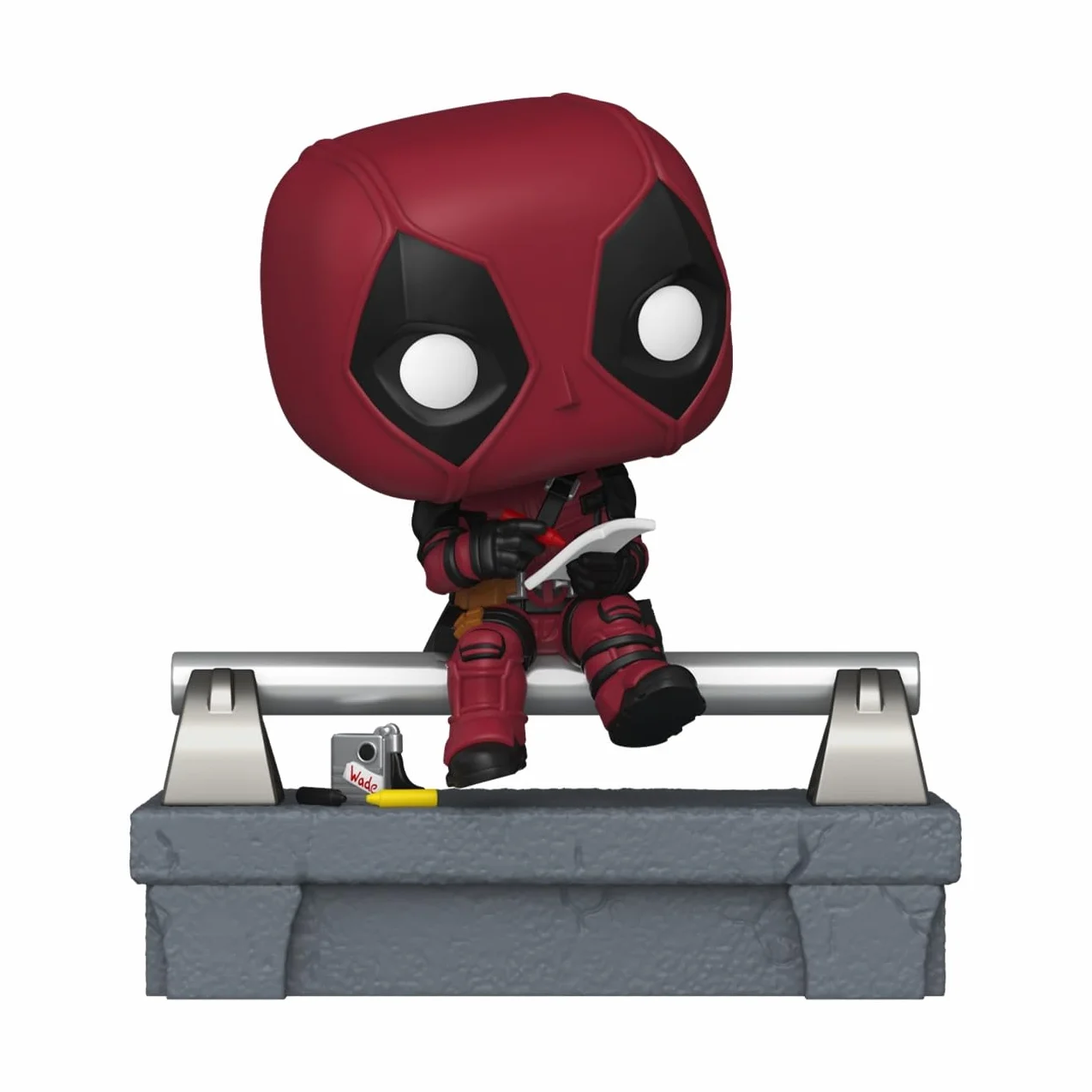Funko Pop! Deluxe: Deadpool - Deadpool on Bridge - kolekcjonerska figurka winylowa - pomysł na prezent - oficjalny towar - zabawki dla dzieci i dorosłych - fani Marvela - figurka dla kolekcjonerów i