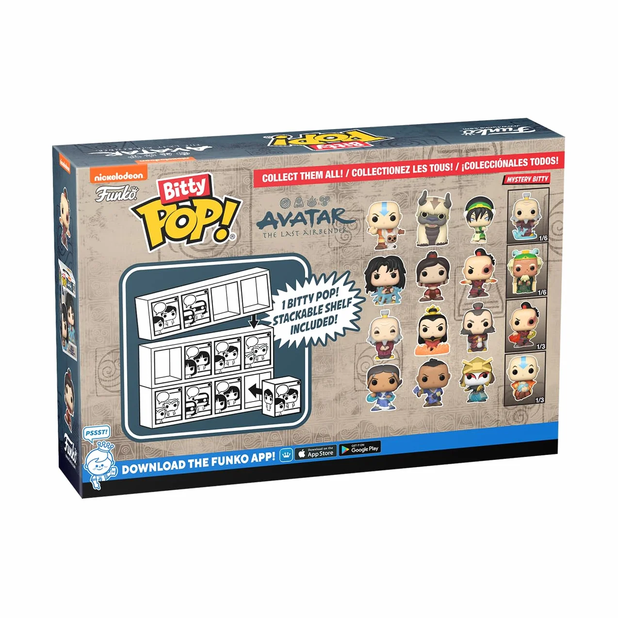 Funko Bitty POP! Avatar: the Last Airbenderand A Surprise Mystery Mini figurka - 0,9 cala (2,2 cm) do kolekcjonowania - w zestawie półka do układania w stosy - pomysł na prezent