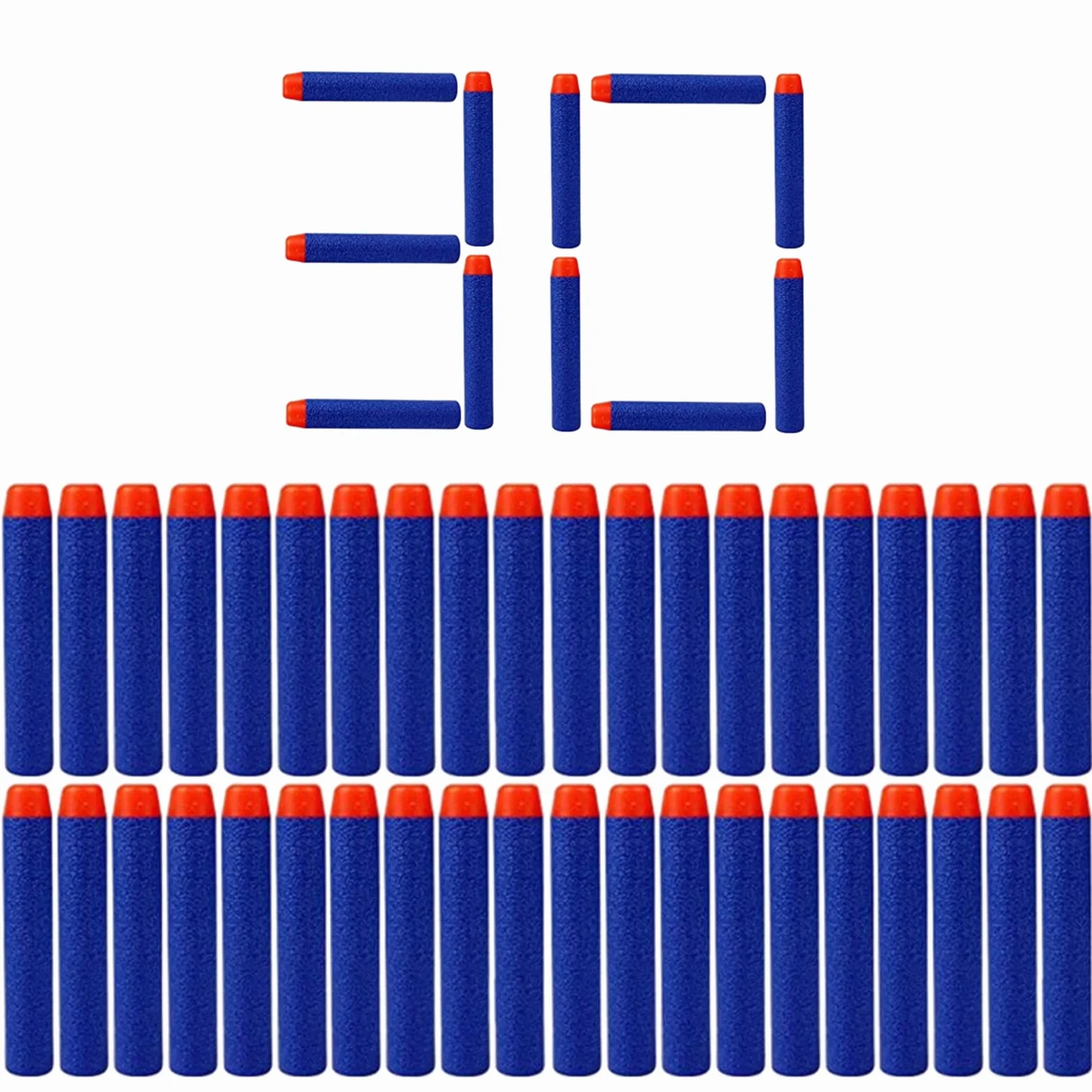 YAAVAAW 30 szt. 7,2 cm niebieskie rzutki do wkładu X strzały piankowe pocisk rzutki do Nerf N-strike Elite Series Blasters dzieci Nerf zabawka pistolet pociski do rzutek wkład