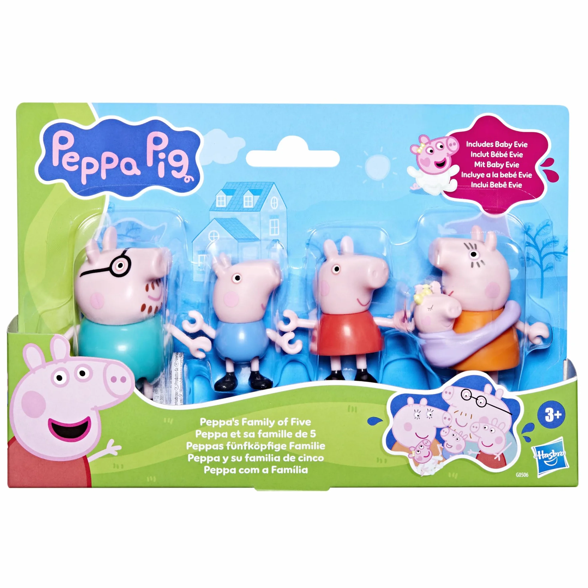 Peppa Pig Zestaw Figurek Świnka Peppa Pięcioosobowa Rodzina