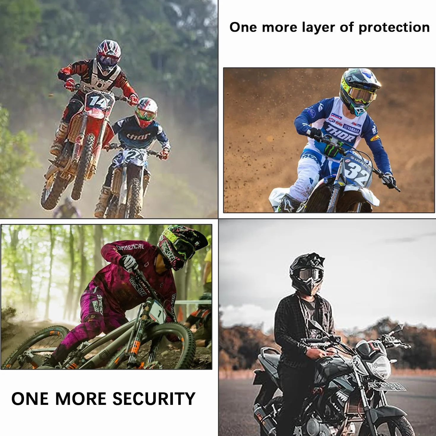Pyłoszczelne gogle motocyklowe, maska MTB, przezroczysta maska motocrossowa, nadaje się do motocykli, samochodów wyścigowych, wyścigów terenowych, motocykli, rowerów górskich, narciarskich lub