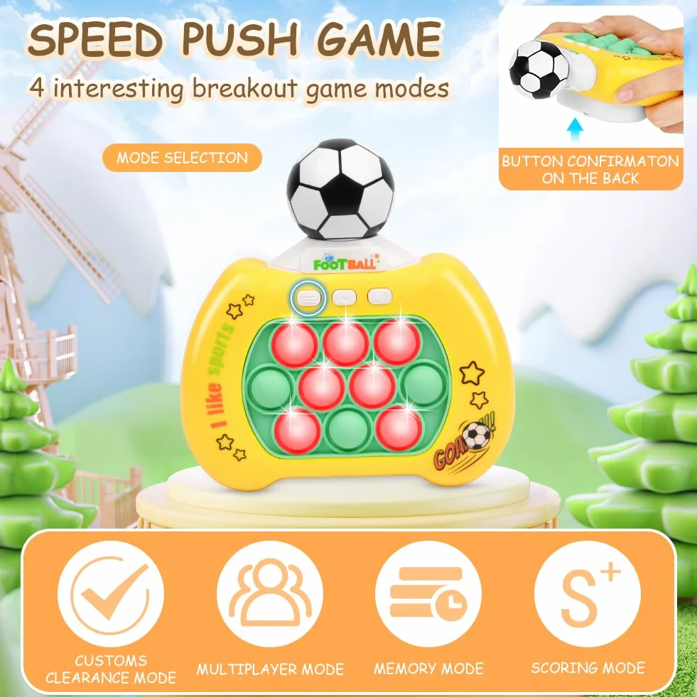 Ainiv Pop it Fidget Ball Toys, zabawka z muzyką, maszyna do gier, kontroler bąbelków, sensoryczna zabawka sensoryczna do wczesnego rozwoju i treningu koncentracji