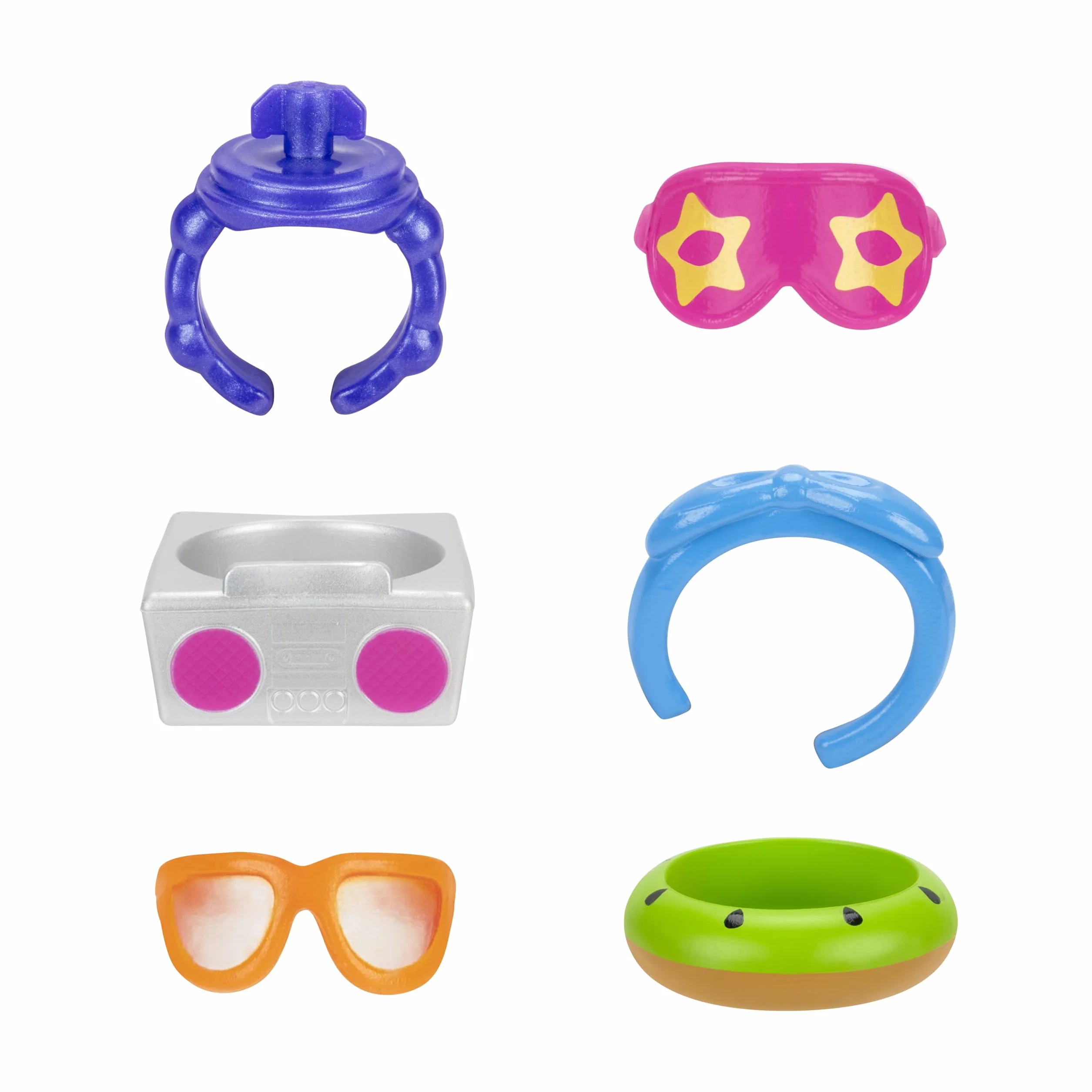 Squish-a-longs by Squishmallows Zestaw 25 sztuk - Seria 2 - (25) 2.5 cm Mini-Squish, 5 akcesoriów, 1 pierścień i 1 przewodnik kolekcjonerski - 2 figurki Chase - Zbieraj, handluj i graj