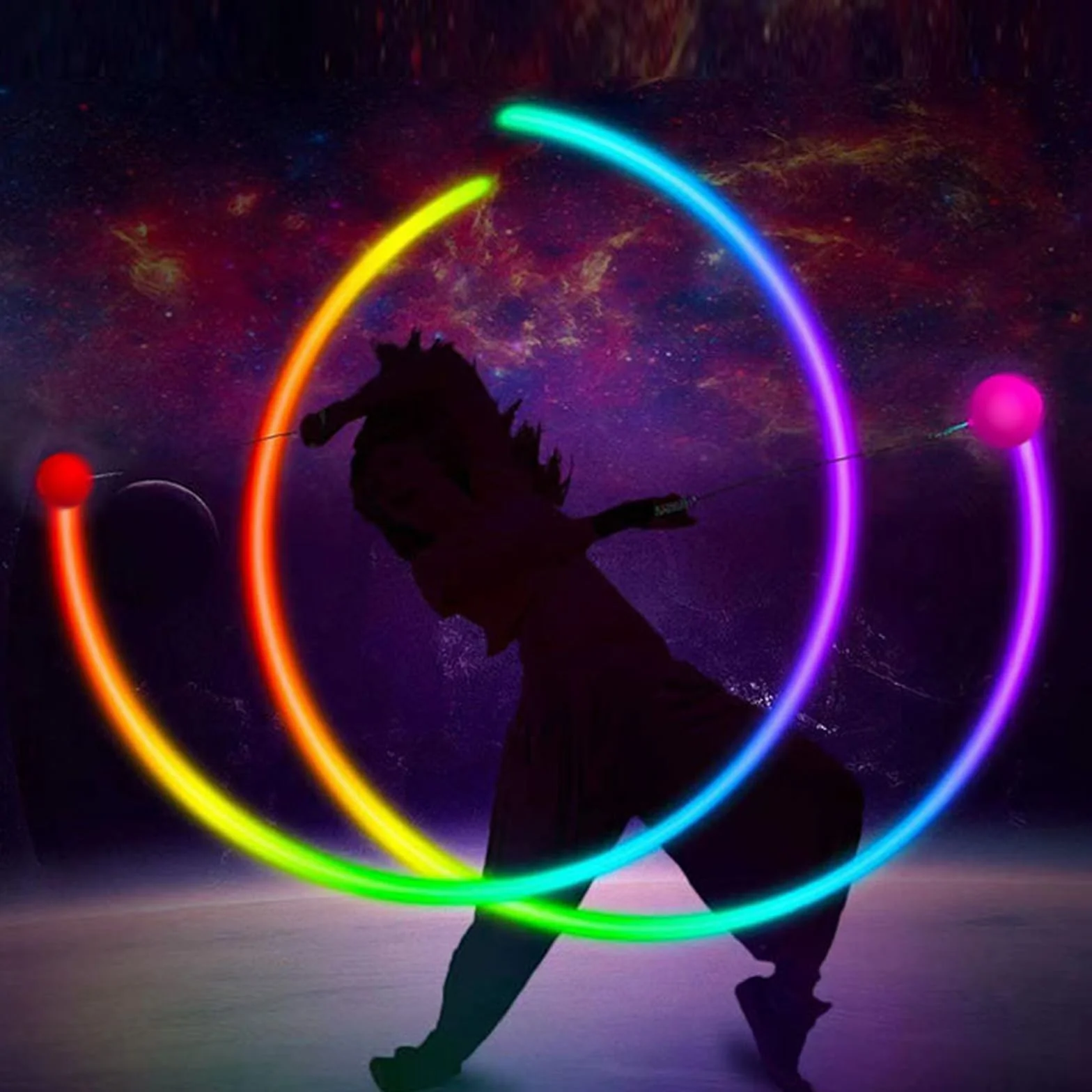 LED LED Piłeczki POI Diabolo, ulepszony frisbee do żonglerki, dla dzieci i dorosłych, początkujących i profesjonalistów