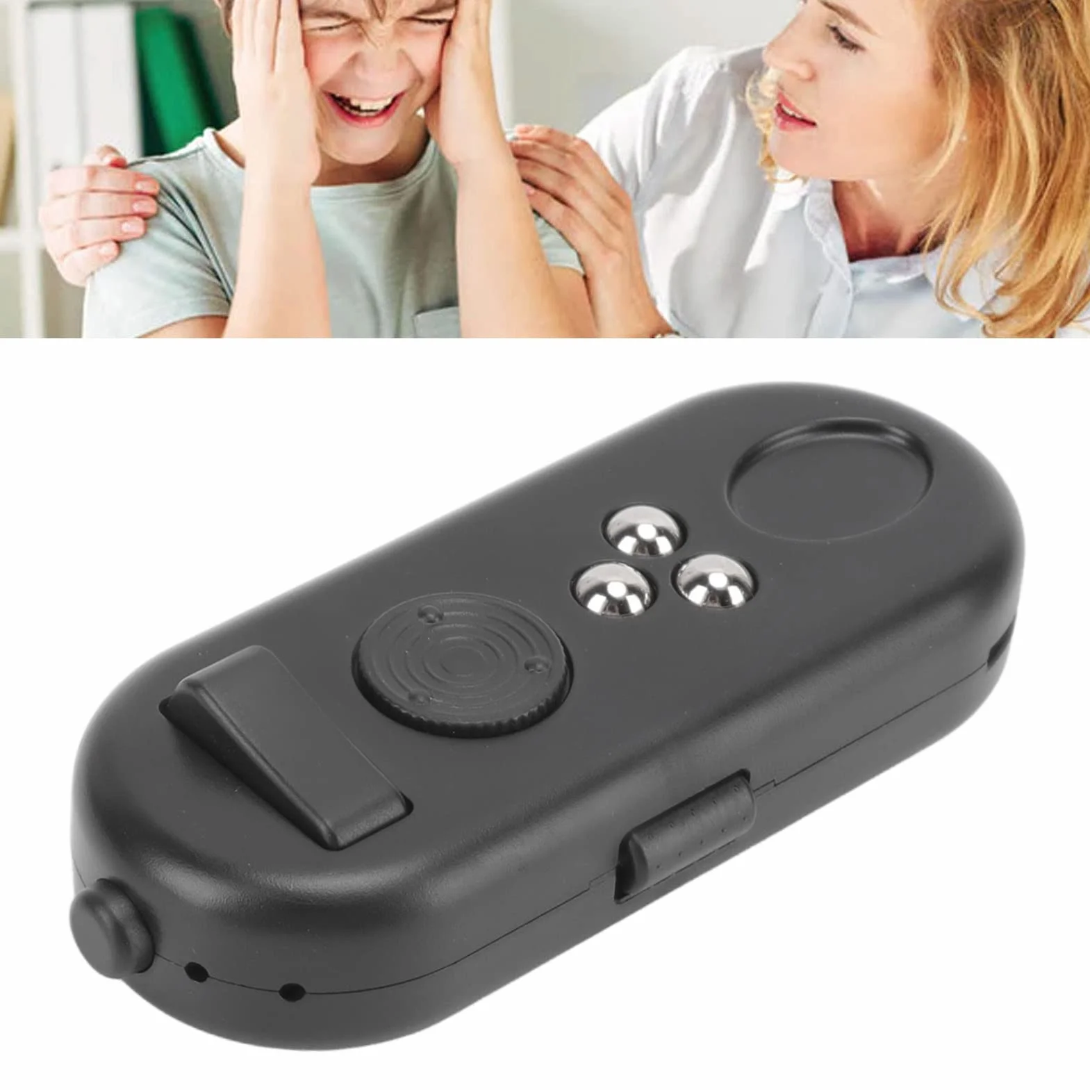 Przenośna Niepokój Sensoryczna Zabawka Niepokój Stres Relief Zabawka Sensoryczna ADHD Autyzm Sensoryczne Fidgets Kontroler Pad Zabawka dla Dzieci i Dorosłych (3 Wszystkie Czarne)