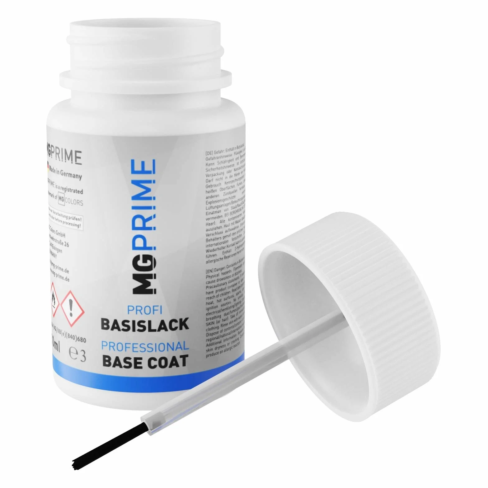 MG PRIME Lakier samochodowy Zestaw sztyftów Touch-up dla MG WSB / 5WSB Xin White Solid/Mountain White Basecoat lakier bezbarwny 50ml kazdy