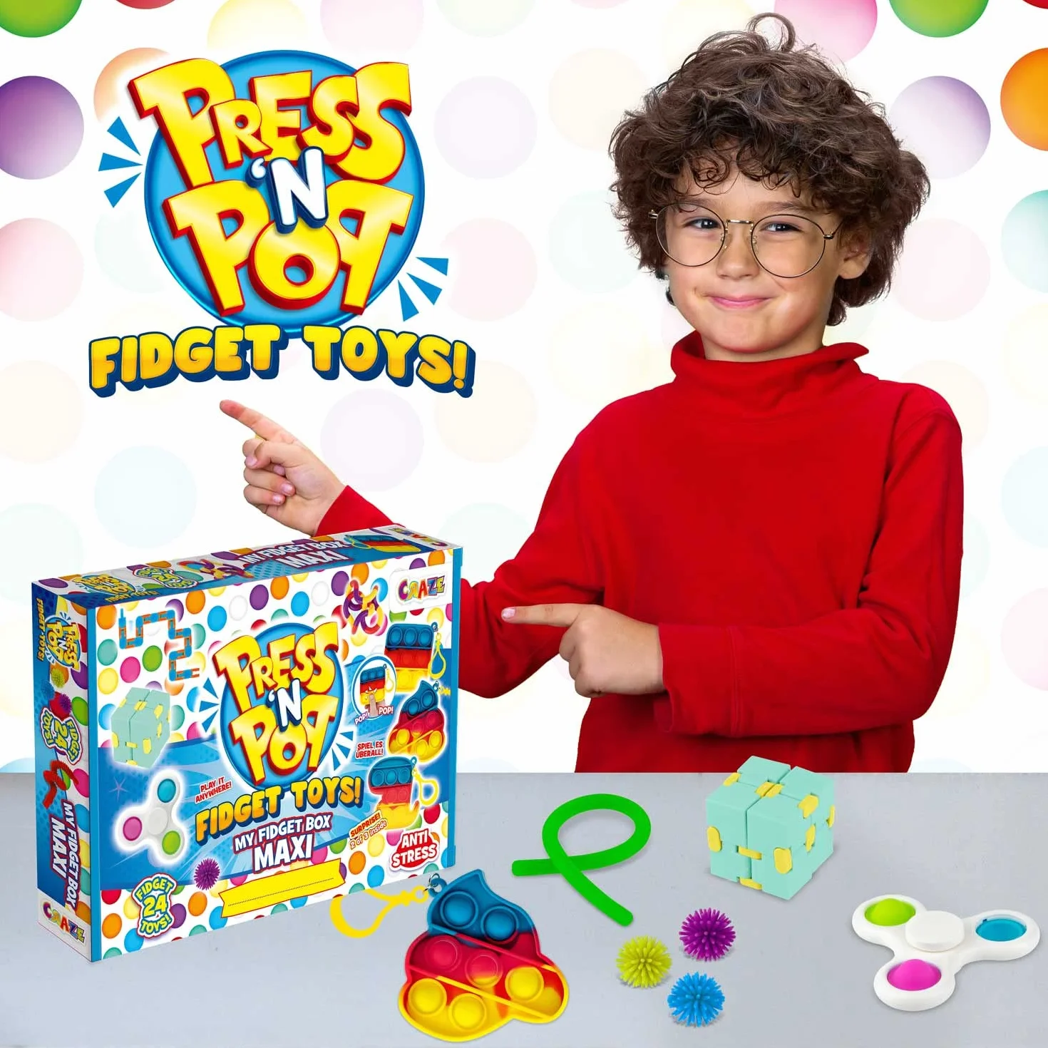 PRESS n POP FIDGET Maxi BOX