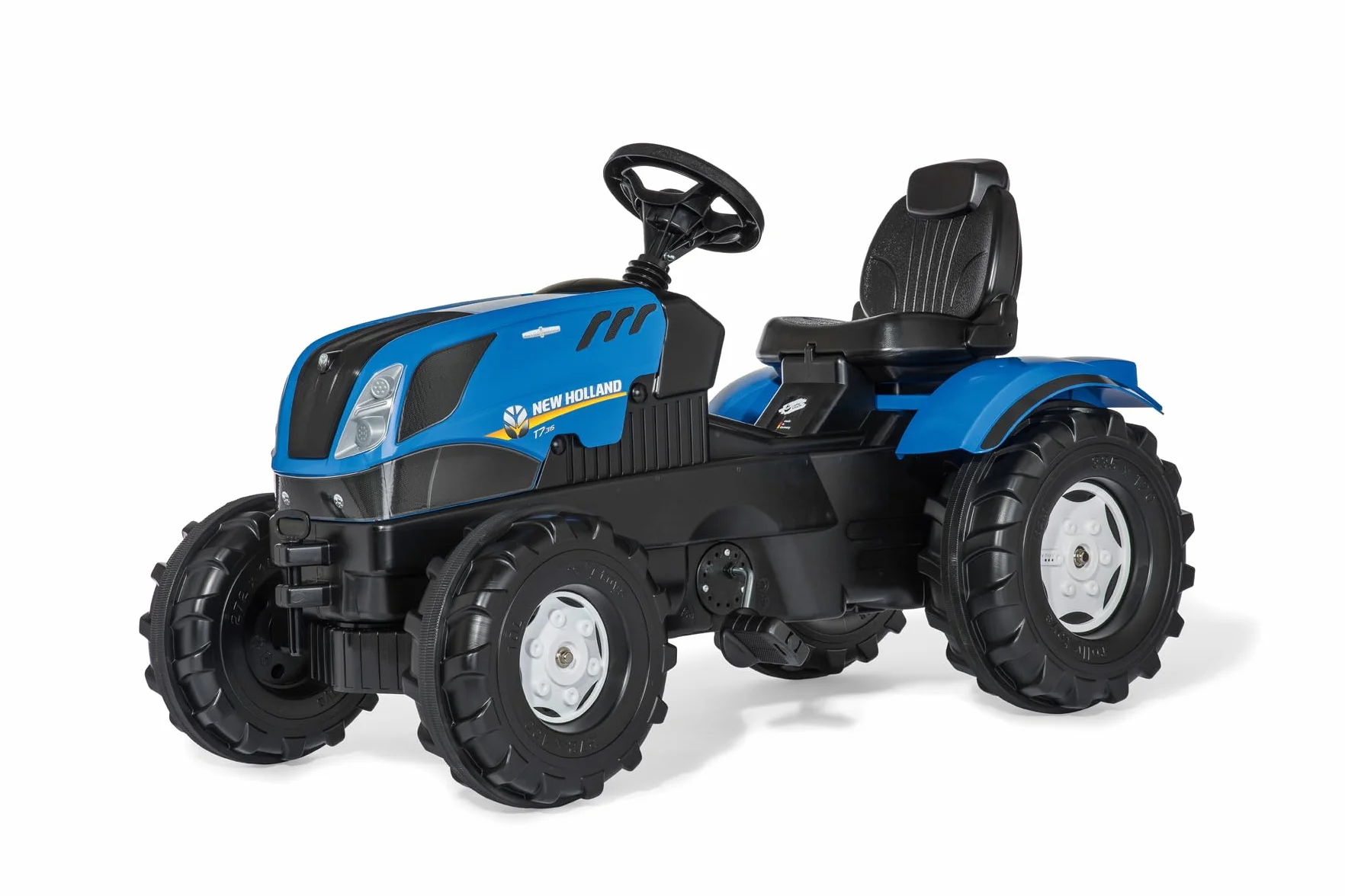 Rolly Toys RollyFarmtrac New Holland (dla dzieci w wieku 3 – 8 lat, regulowane siedzisko, opony jezdne, przednie i tylne sprzęgie) 601295