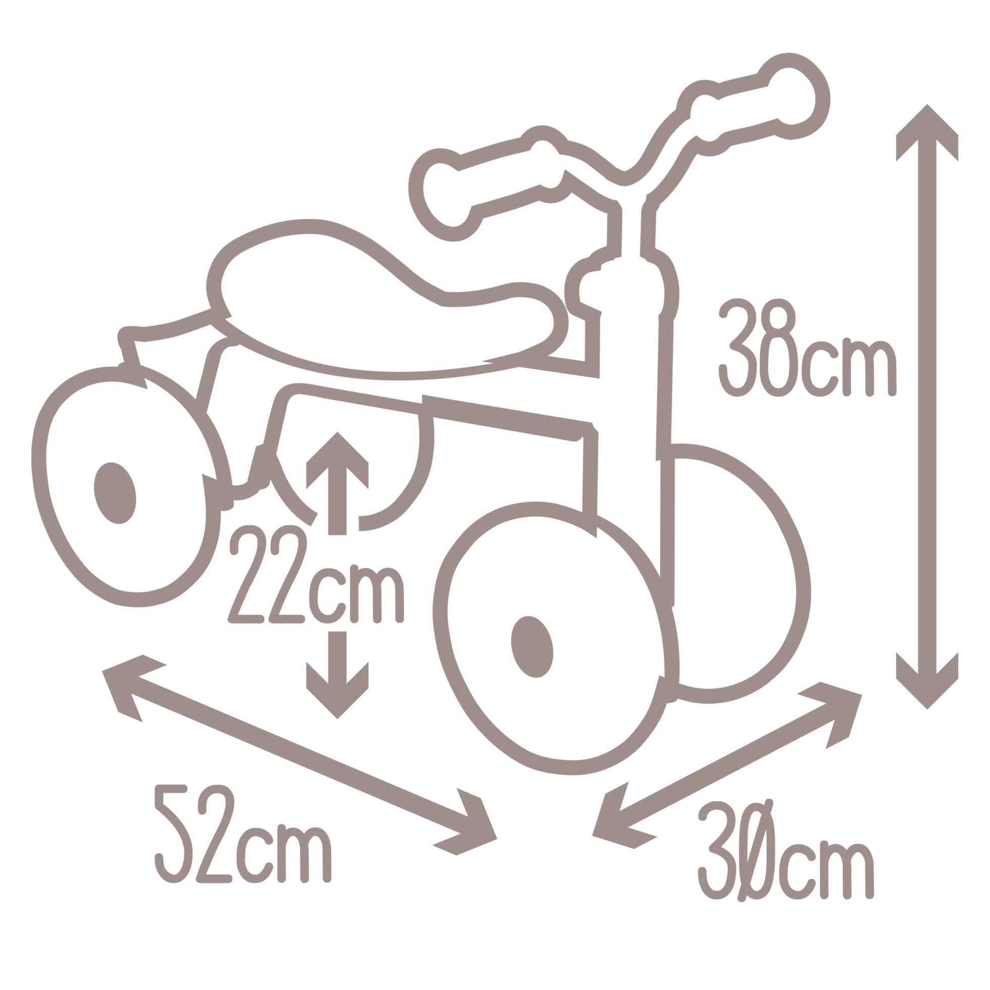 Smoby - Rookie Pink Ride-On - Metal - Zakrzywione siodełko - Ciche koła - Skrzynia na zabawki - Wczesne lata - Od 12 miesięcy