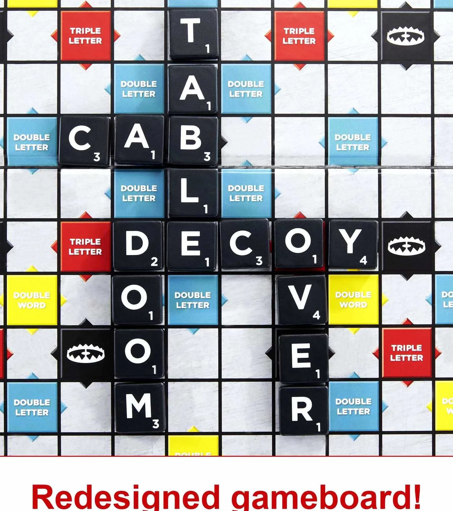 Mattel, z płytkami pułapkowymi Scrabble (QE)
