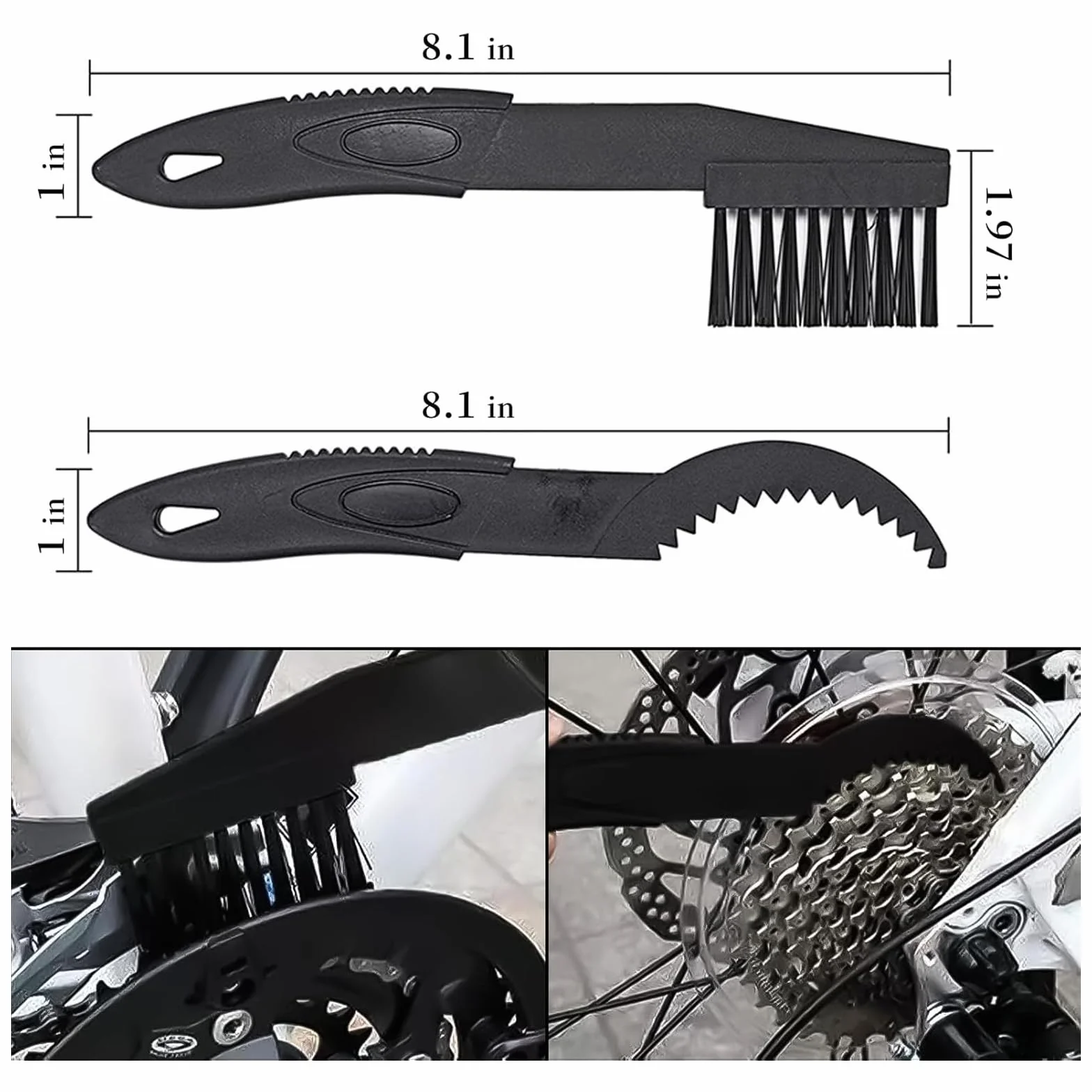Zestaw do czyszczenia łańcucha, 8 sztuk, szczotka do łańcuchów rowerowych, korby/opon, zestaw do czyszczenia rowerów MTB i rowerów wyścigowych