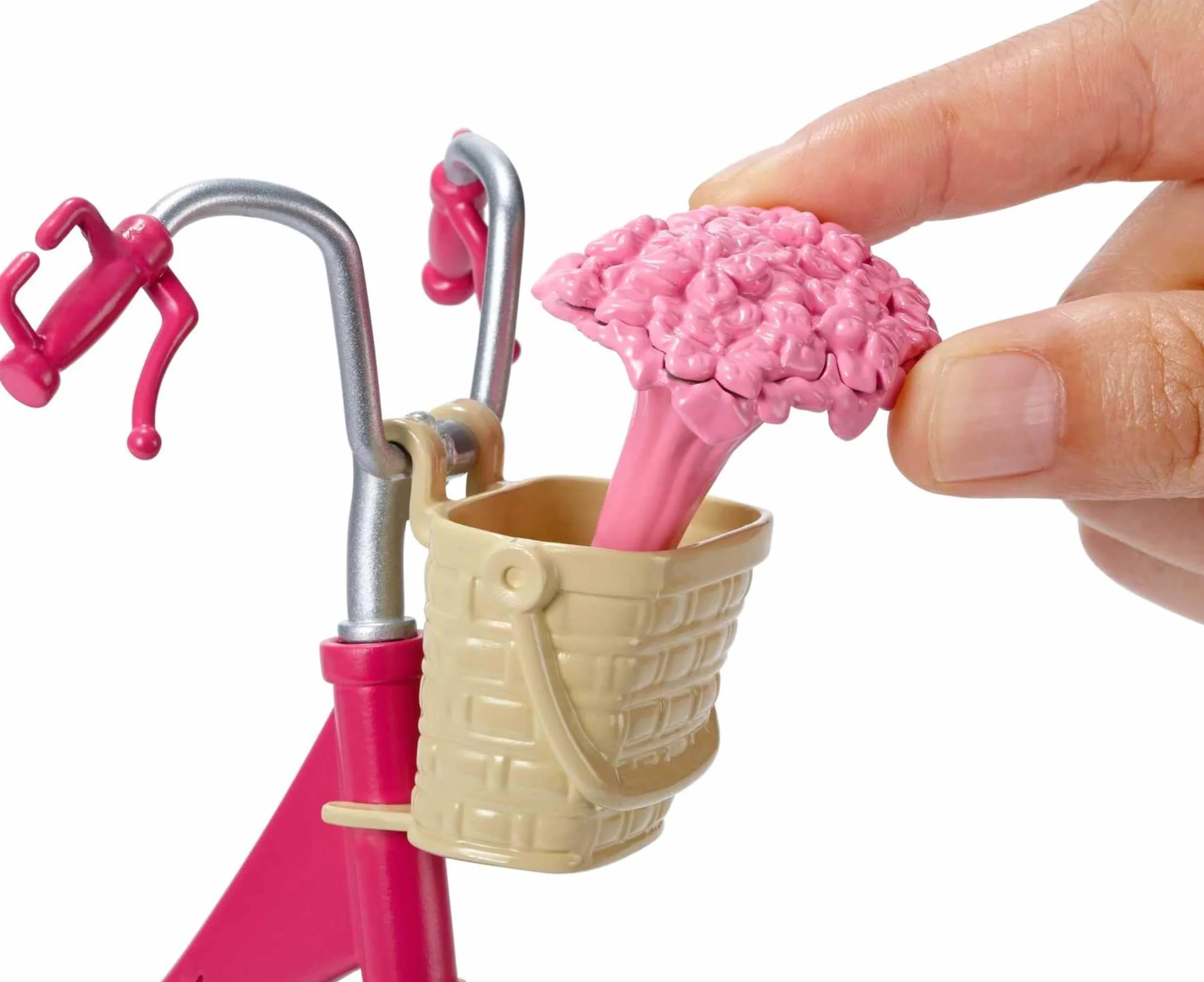 Barbie Rower z koszykiem z kwiatami, DVX55