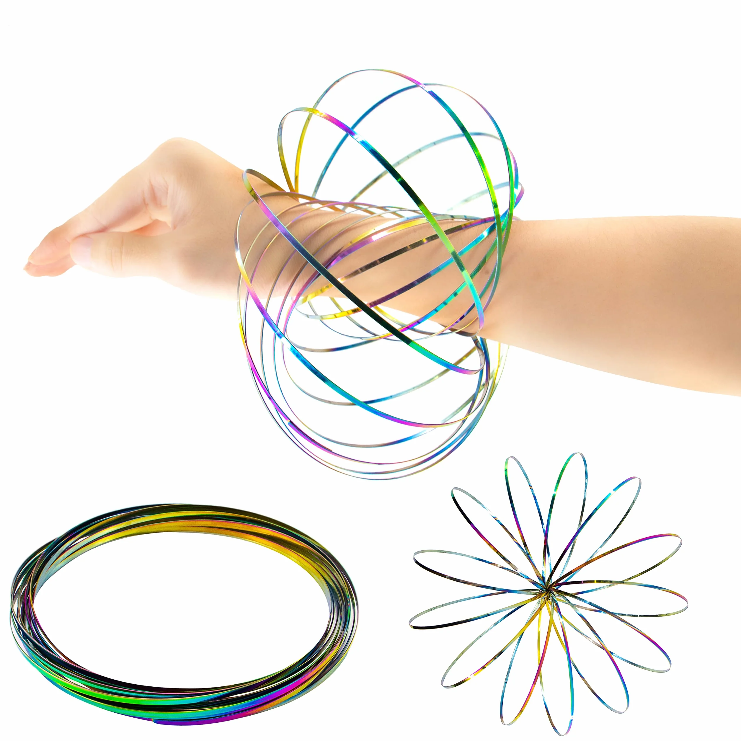 Flow Ring Magic 3D Geometryczny spiralne ramię Spinner zabawka - interaktywna gra festiwalowa antystresowa