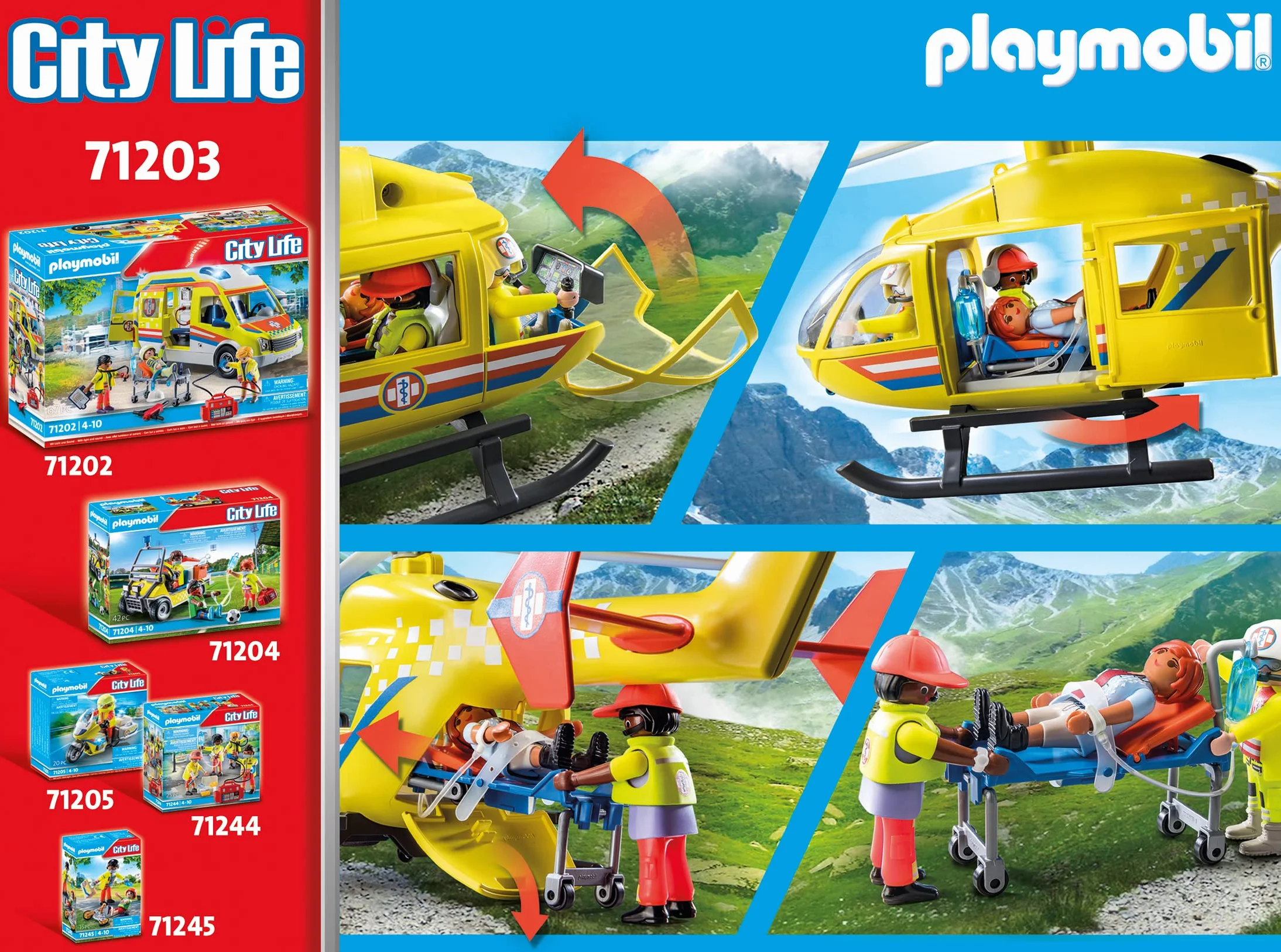 PLAYMOBIL City Life 71203 Helikopter ratunkowy, od 4 lat