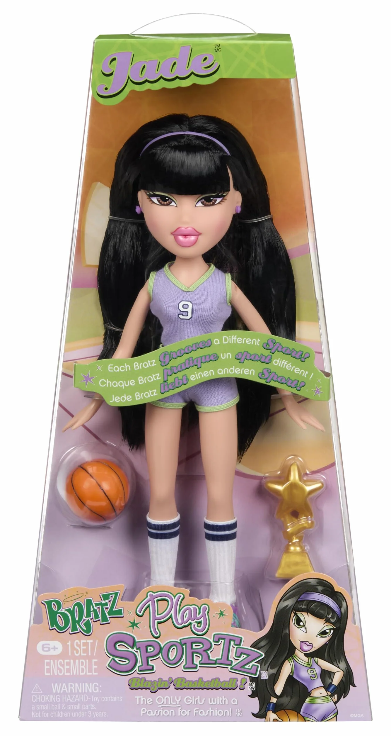 Bratz Play Sportz Jade (Koszykówka) - Modna Lalka z Akcesoriami
