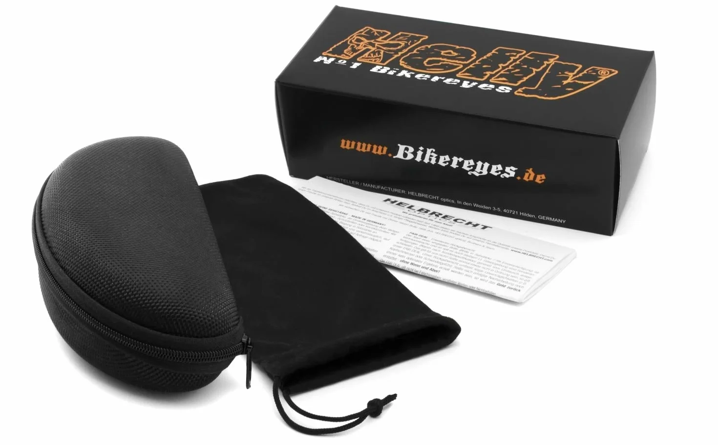 Helly® – No.1 Bikereyes® okulary motocyklowe, wielofunkcyjne okulary motocyklowe, odporne na zaparowanie, wiatroszczelne, szkło hartowane HLT®, DIN EN 166, zauszniki, wymienny pasek, orzeł