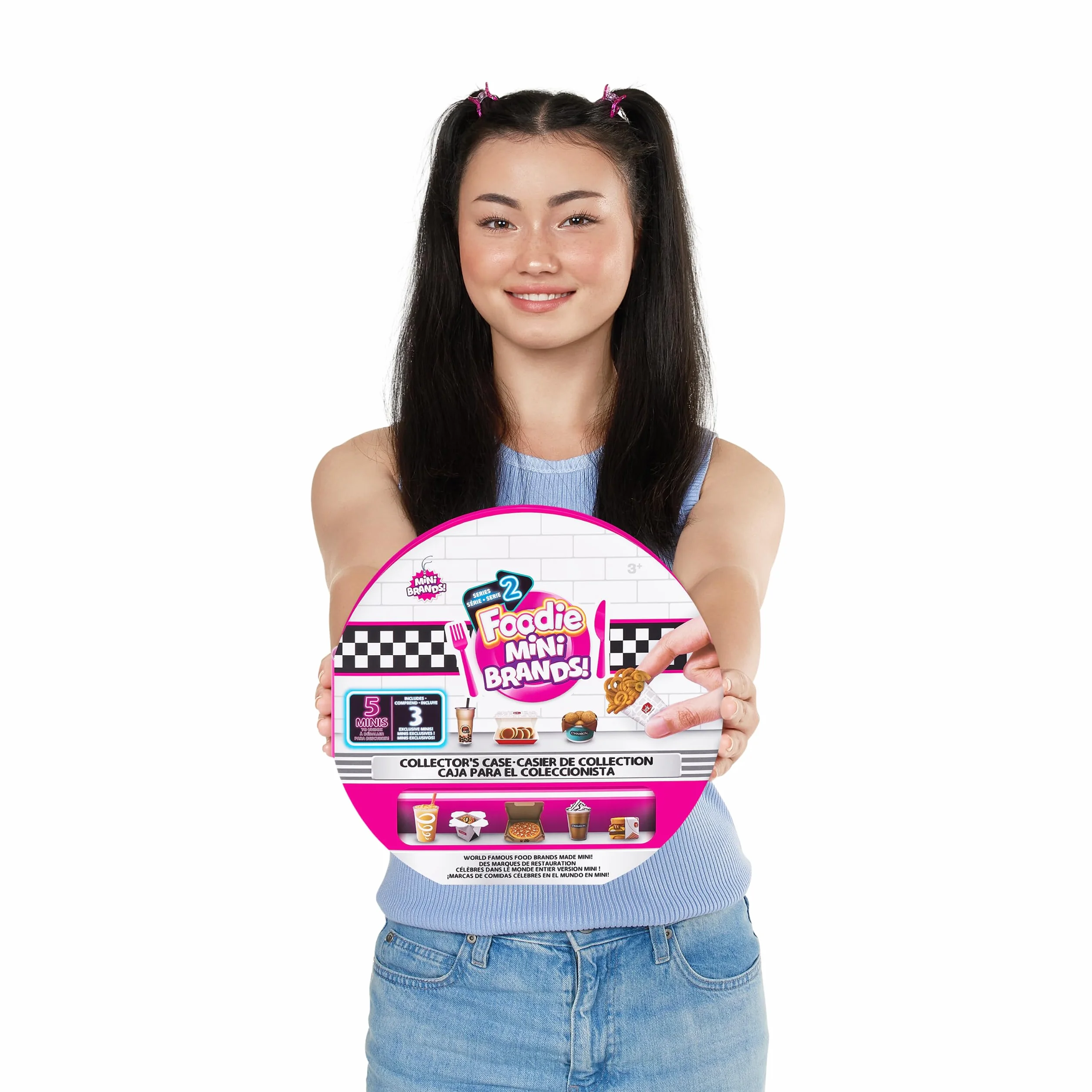 Mini Brands Etui kolekcjonerskie Foodie Series 2 firmy Zuru, Store & Display 30 minis (zawiera 5 minis Mystery Foodie)