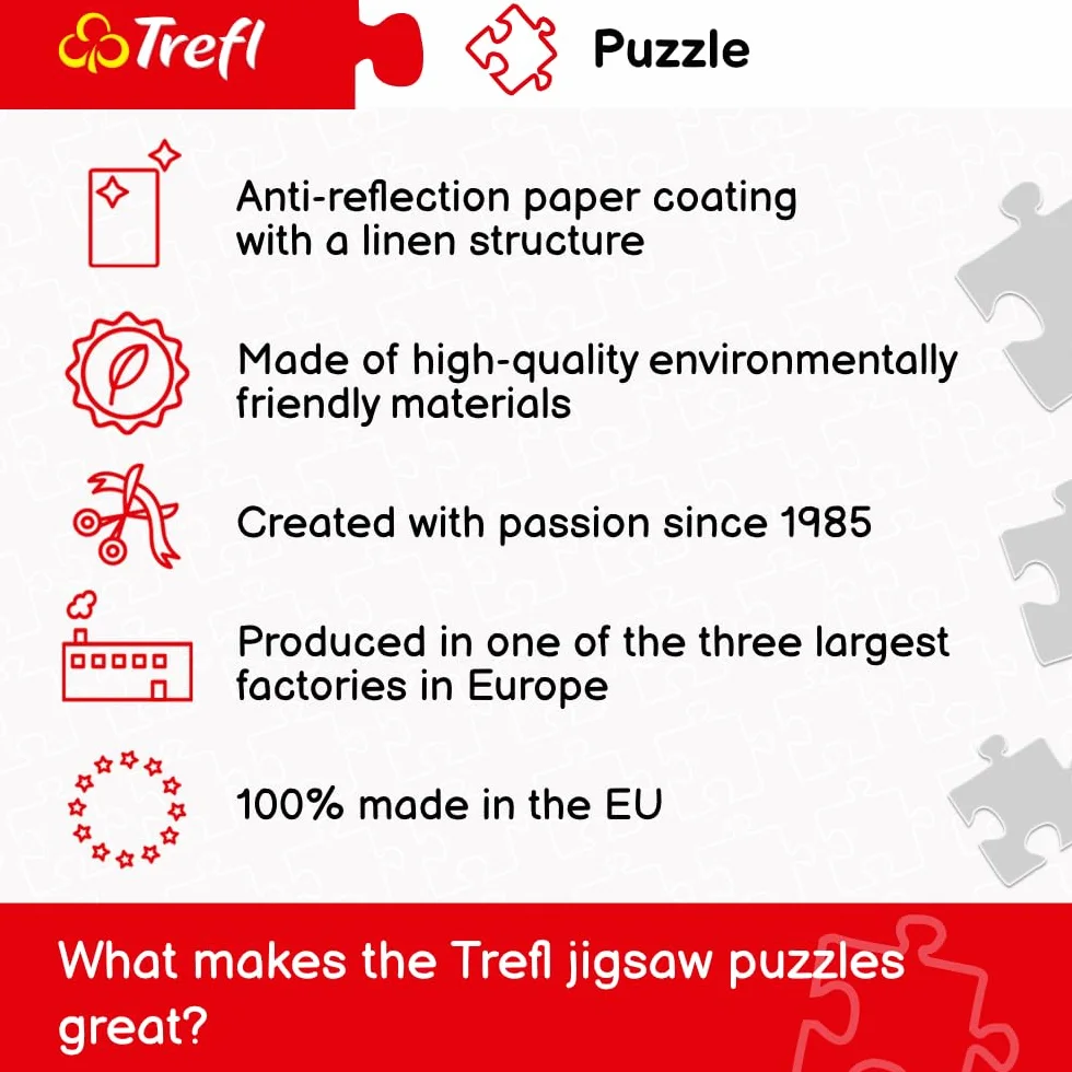Trefl Jezioro Morskie Oko, Tatry, Polska Puzzle 1500 Elementów o Wysokiej Jakości Nadruku dla Dorosłych i Dzieci od 12 lat