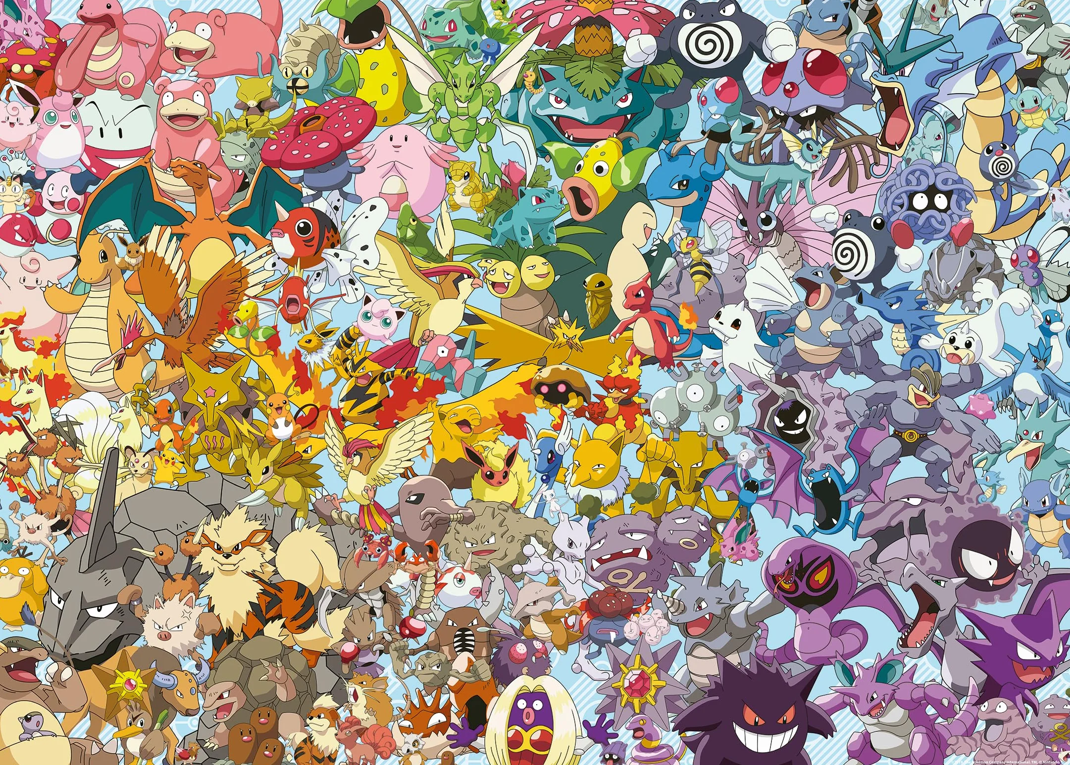 Ravensburger 12000460 - Challenge Puzzle - Pokémon - puzzle 1000 elementów – puzzle dla dorosłych i dzieci w wieku od 14 lat, Pokémon Puzzle, Pokémon Geschenke