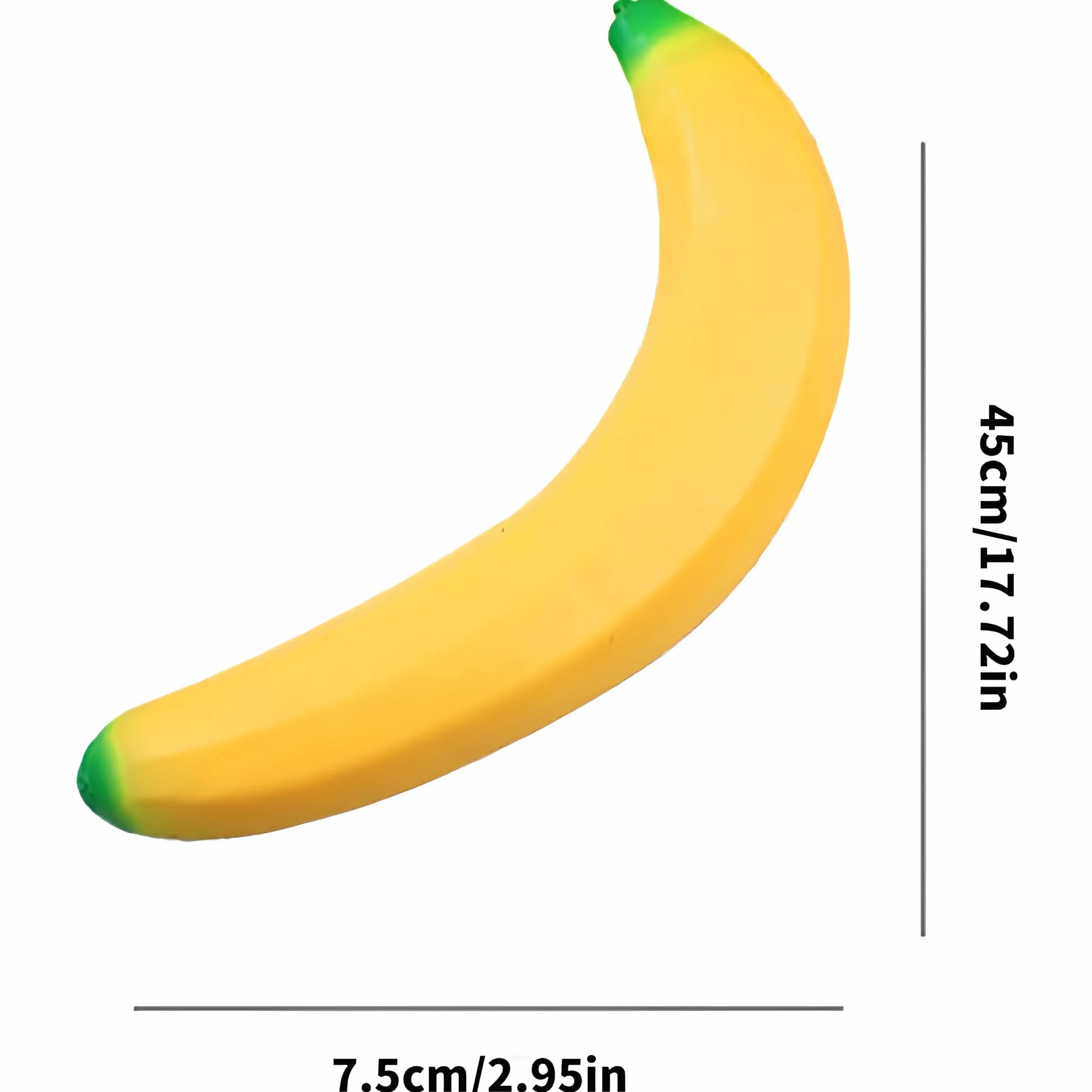Kojący bananowy wyciszenie, elastyczna zabawka Fidget, 40 x 6 cm bananowa Squish z miękką teksturą, termoplastyczna gumowa zabawka, realistyczne stylowe zabawki sensoryczne, sensoryczny fidget