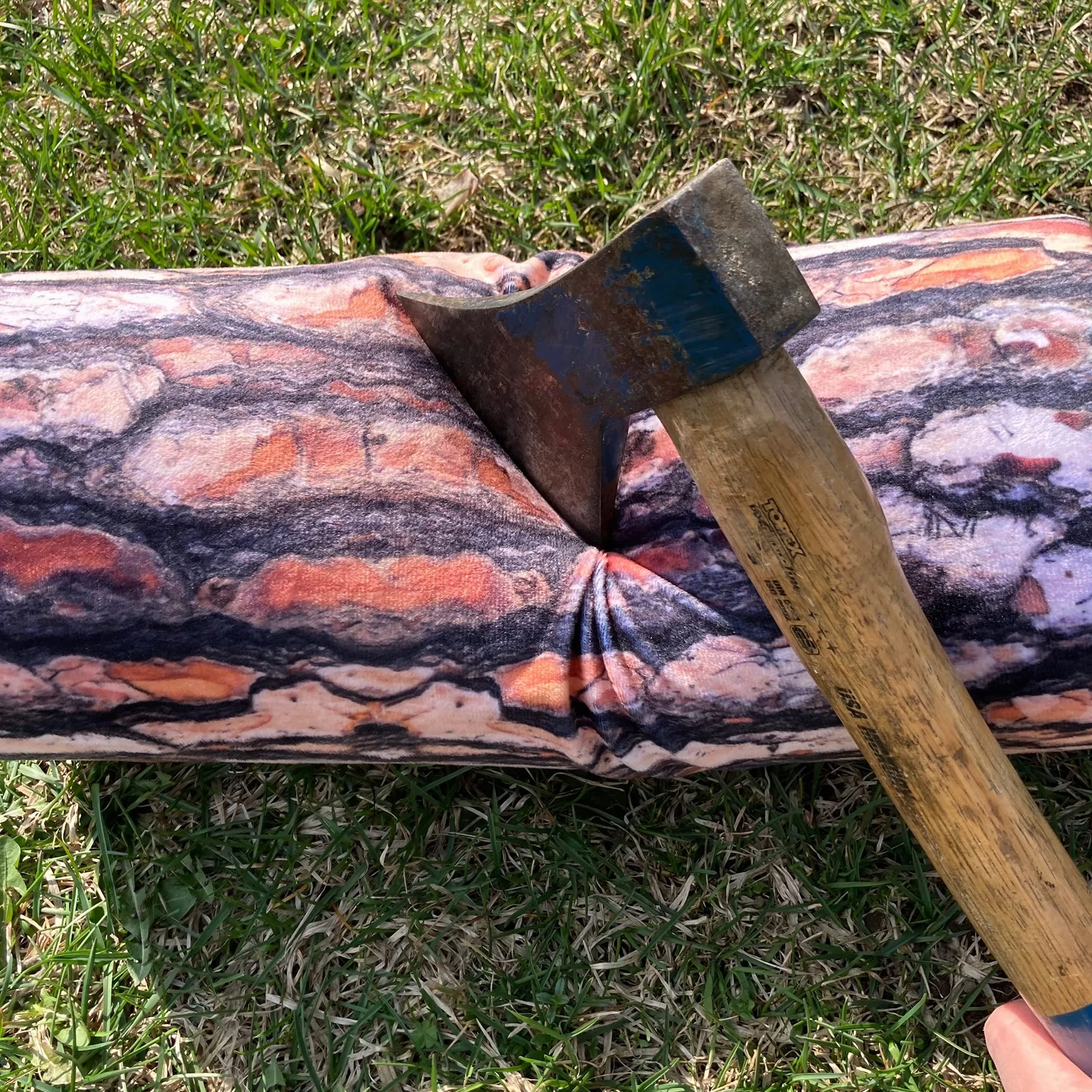 FANCY Poduszka na Szyję w kształcie Pnia Sosny, Cylindryczna Poduszka 40 cm, Pluszowa Poduszka, Dekoracyjna Poduszka, Neck Pillow