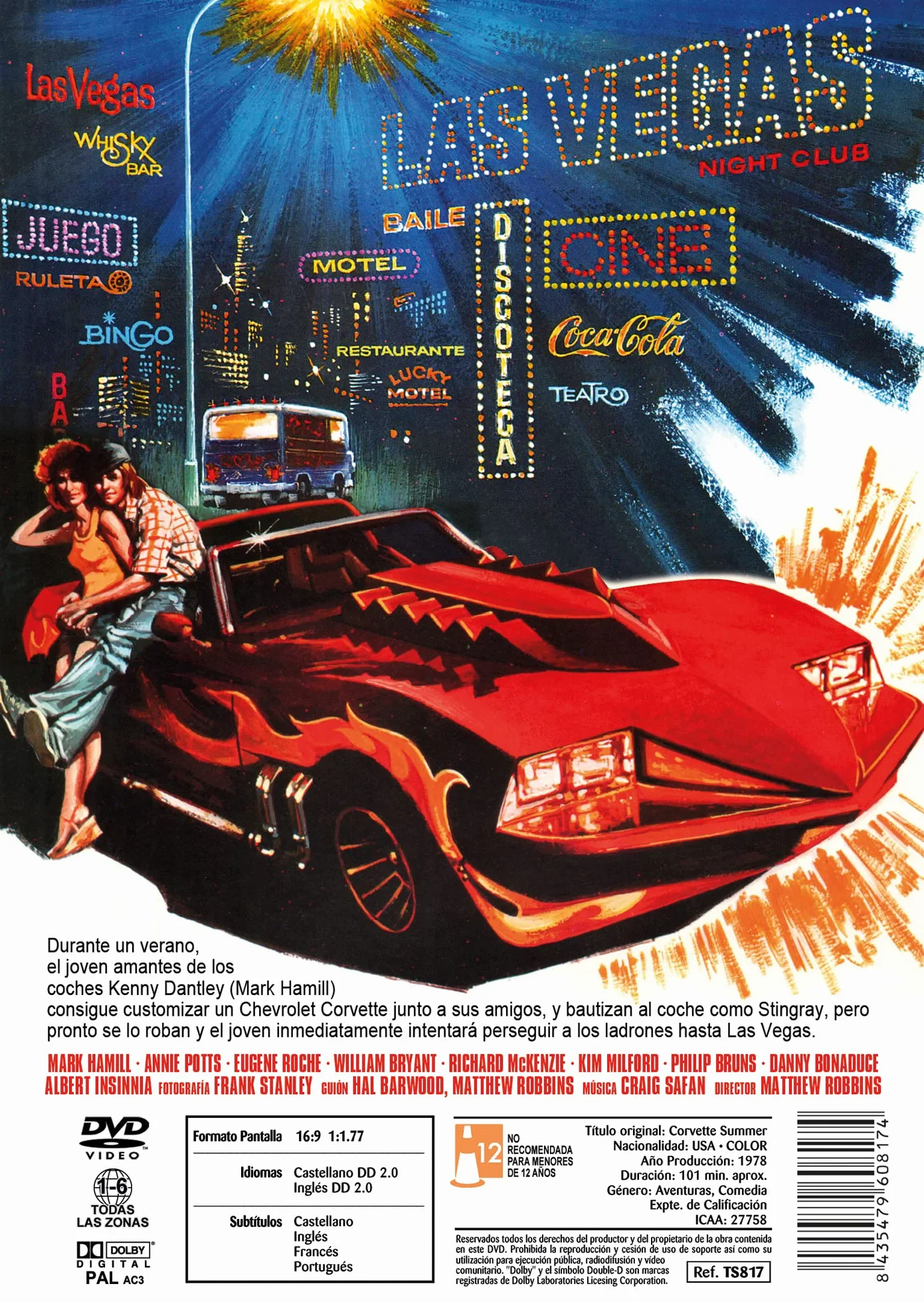 Correrías de Verano DVD 1978 Letnia Corvette