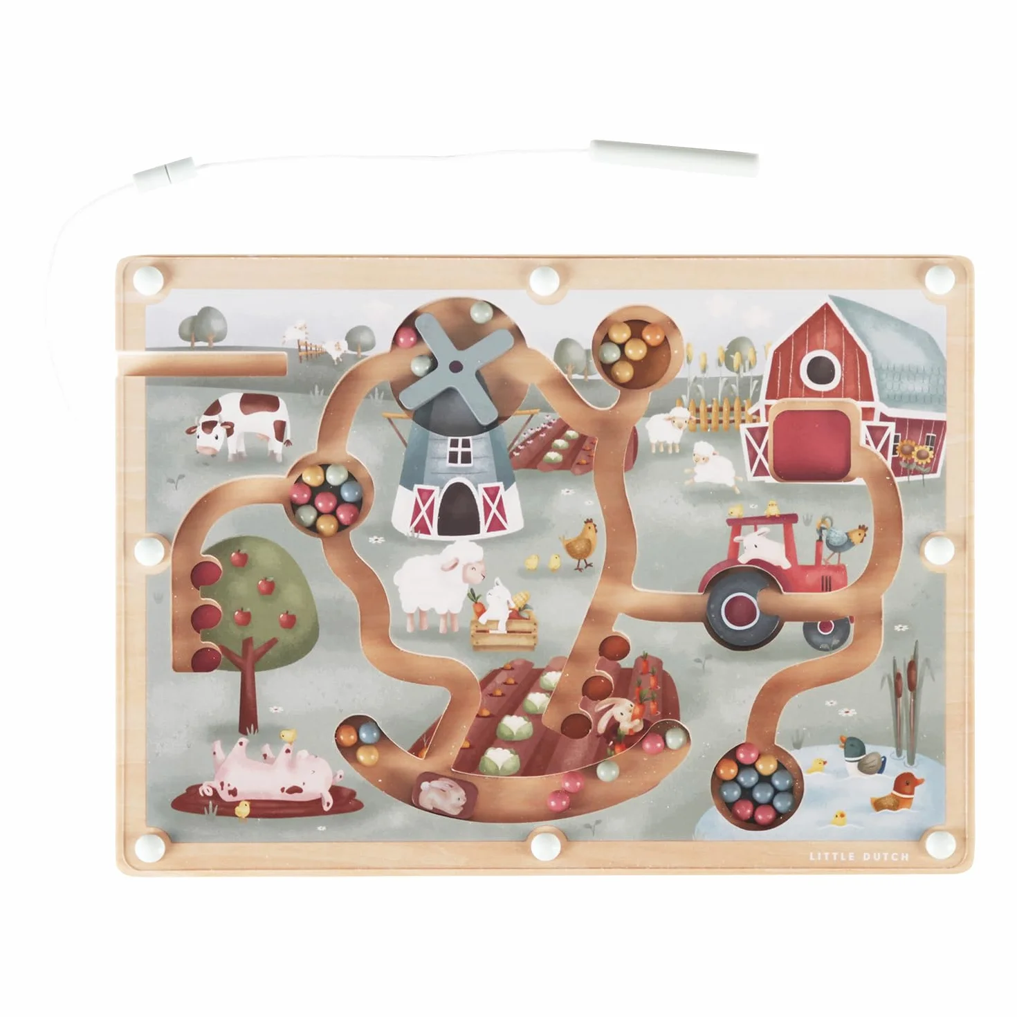 Little Dutch 7164 Gra magnetyczna Labirynt Gospodarstwo rolne - Little Farm