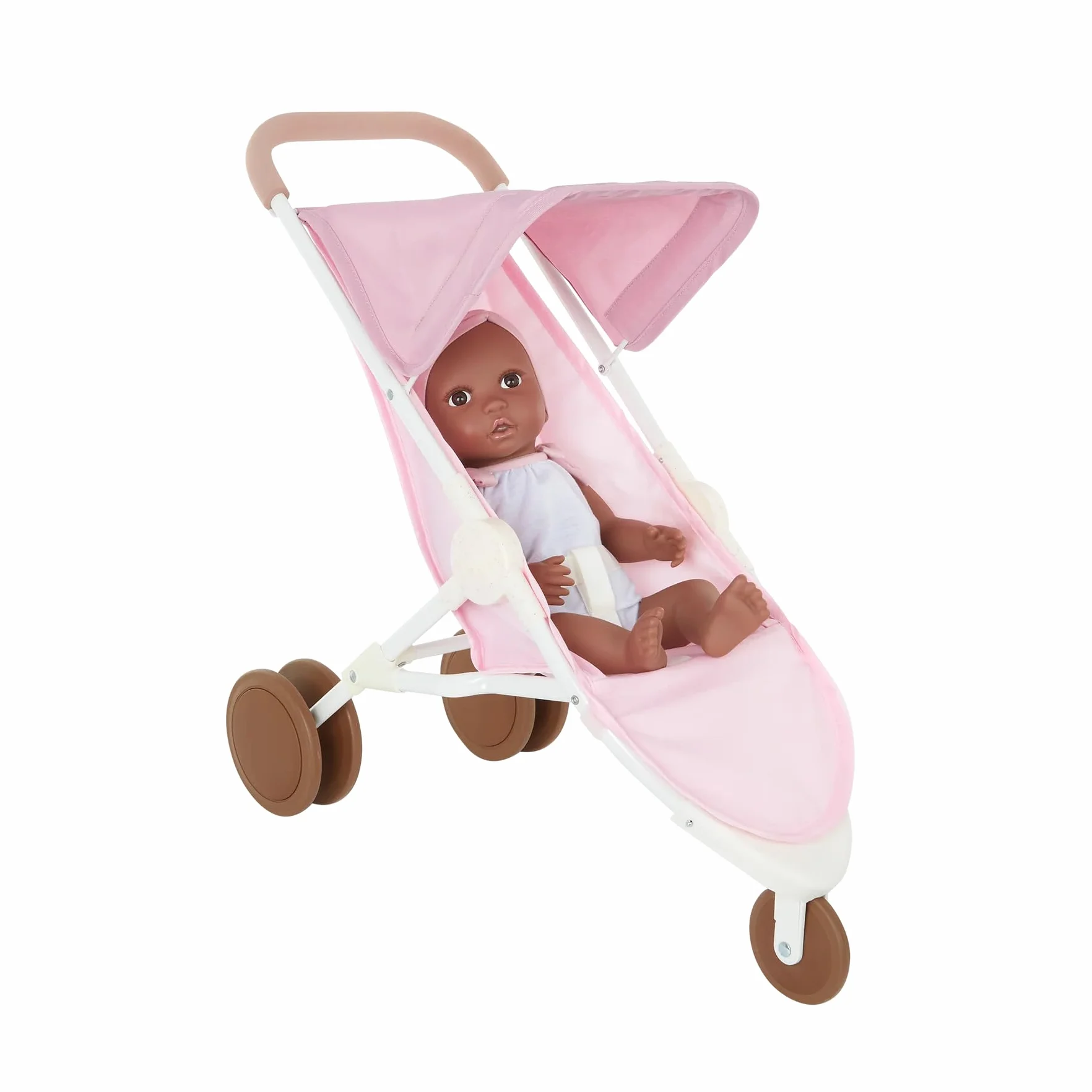 LullaBaby – 14-Inch Realistic Baby Doll Accessory Bundle – Nursery Care Set – High Chair, Playpen & Jogger Stroller – Pretend Play Toys – Kids 2+ Years– Baby Doll Nursery Playset