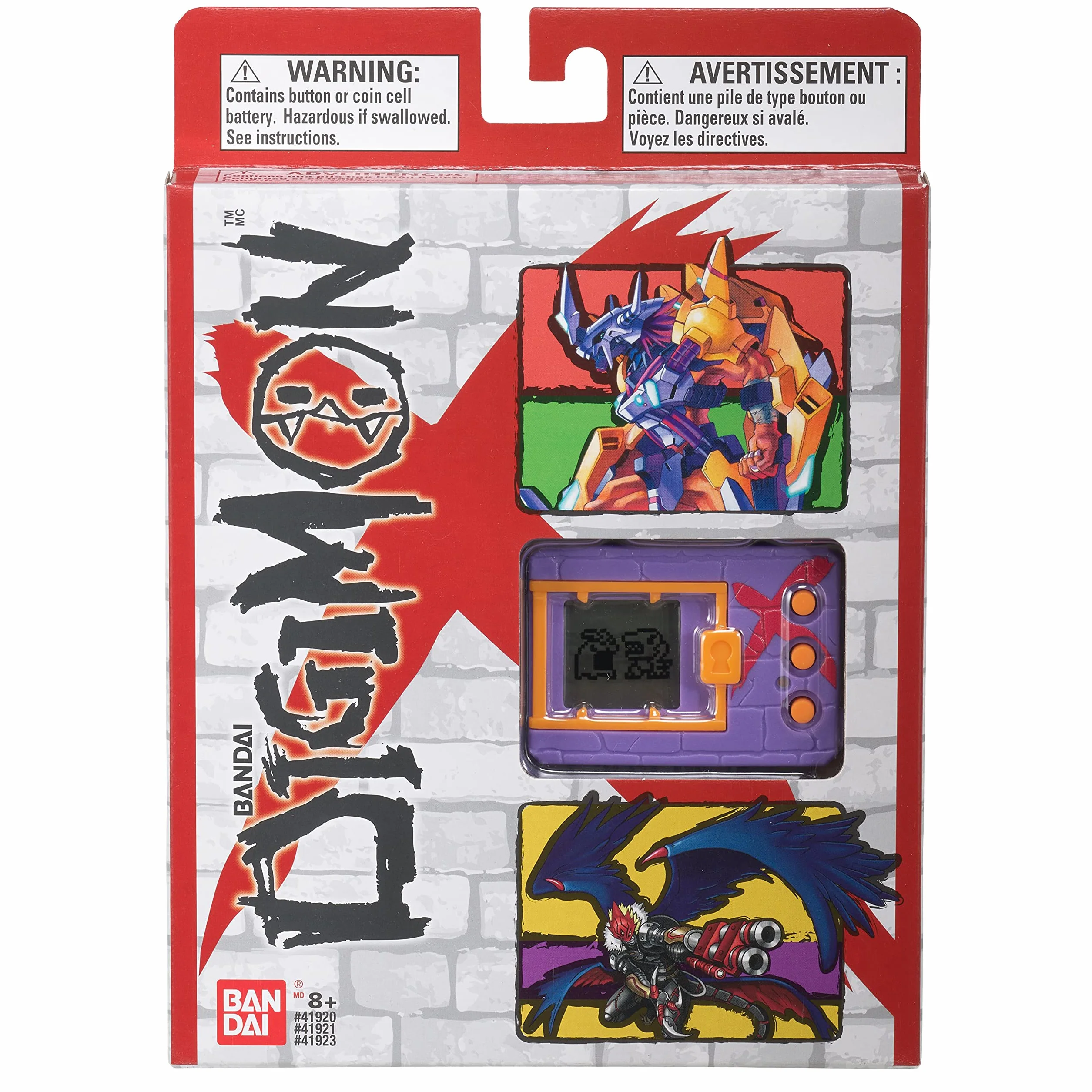 Bandai DigimonX (fioletowy i czerwony) - wirtualny potwór zwierzak Tamagotchi
