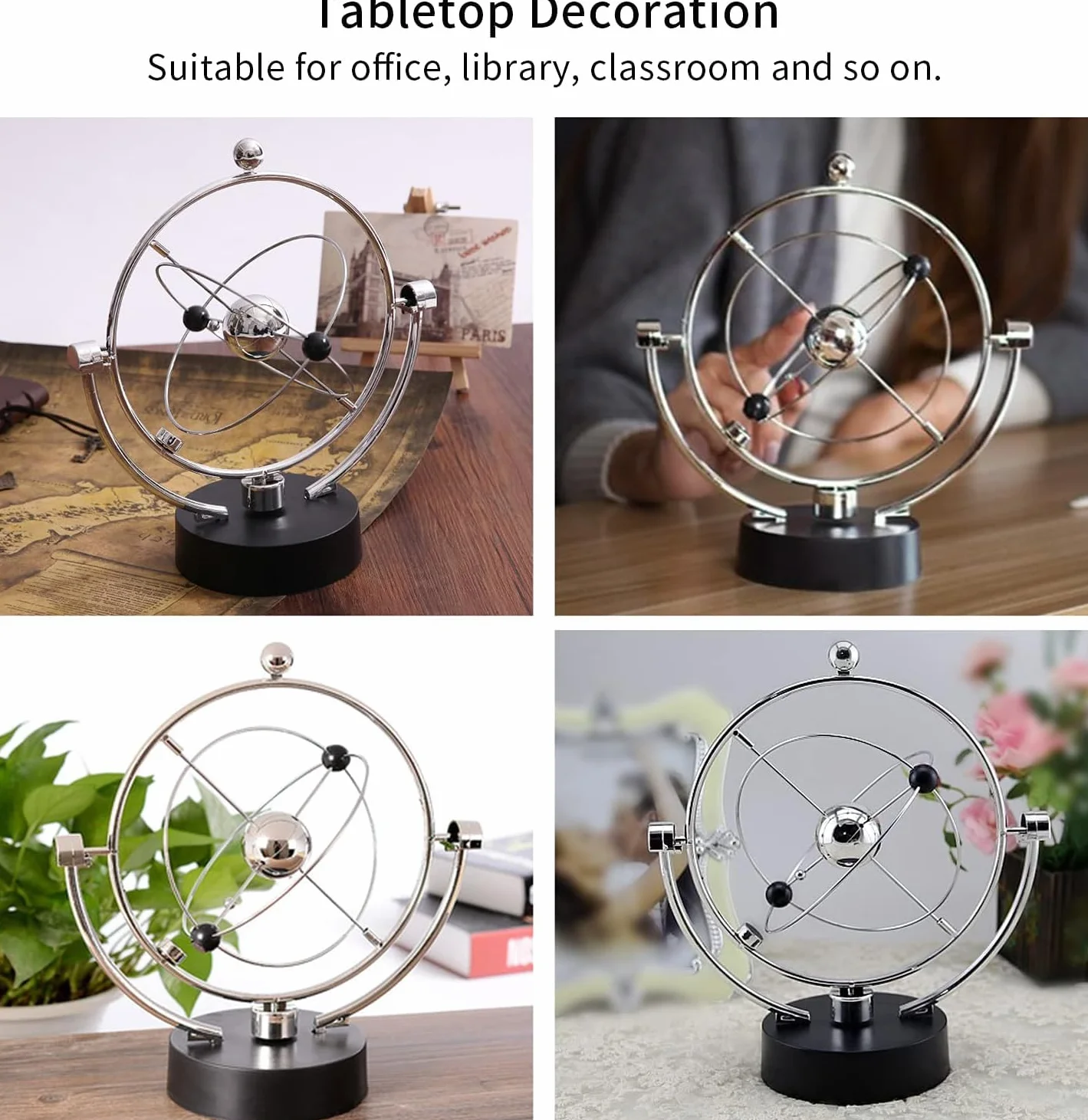 Elektroniczna zabawka na biurko Perpetuum Motion Droga Mleczna Ruch kinetyczny Huśtawka Elektryczna Wiggler Newtony Cradle Balance Ball Dekoracja domowego biura (A603)