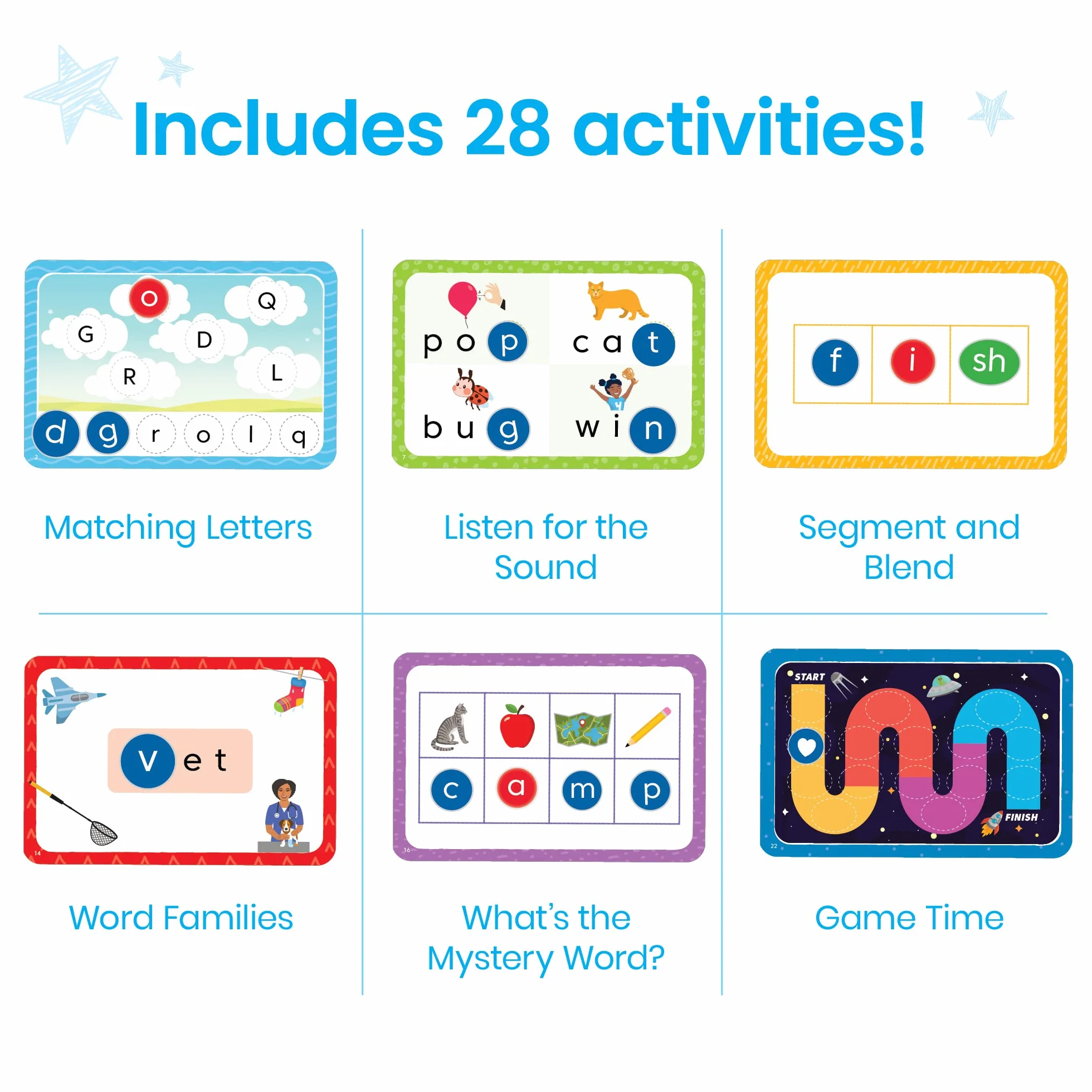 Learning Resources hand2mind Czytanie Gotowość Aktywność 94-Kawałeks Zestaw do Zabawy