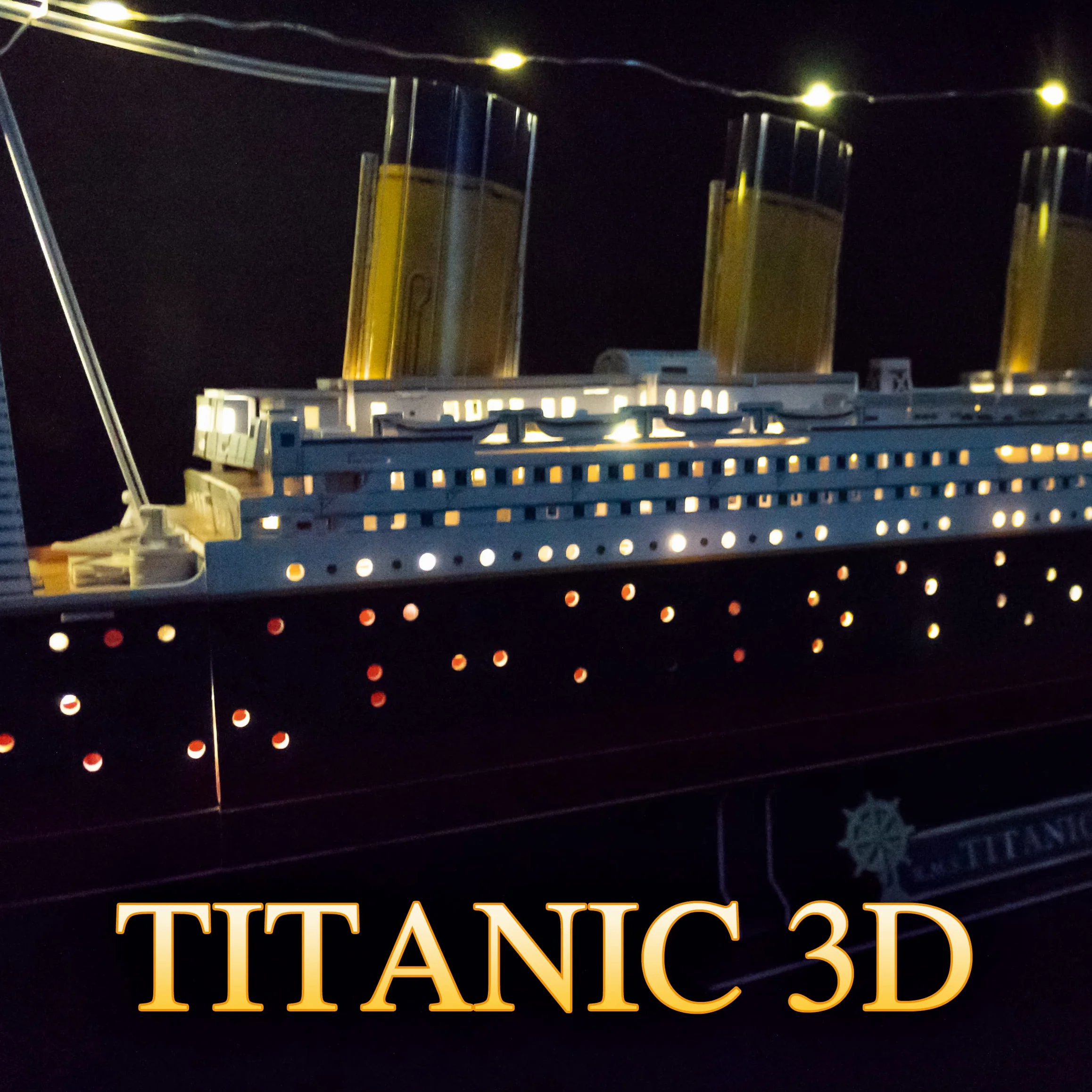 Puzzle 3D - Titanic Makieta LED | Makiety do budowy dorosłych i dzieci | Titanic Makieta | Makieta LED Boat 266 sztuk | Puzzle 3D | Makiety do jazdy