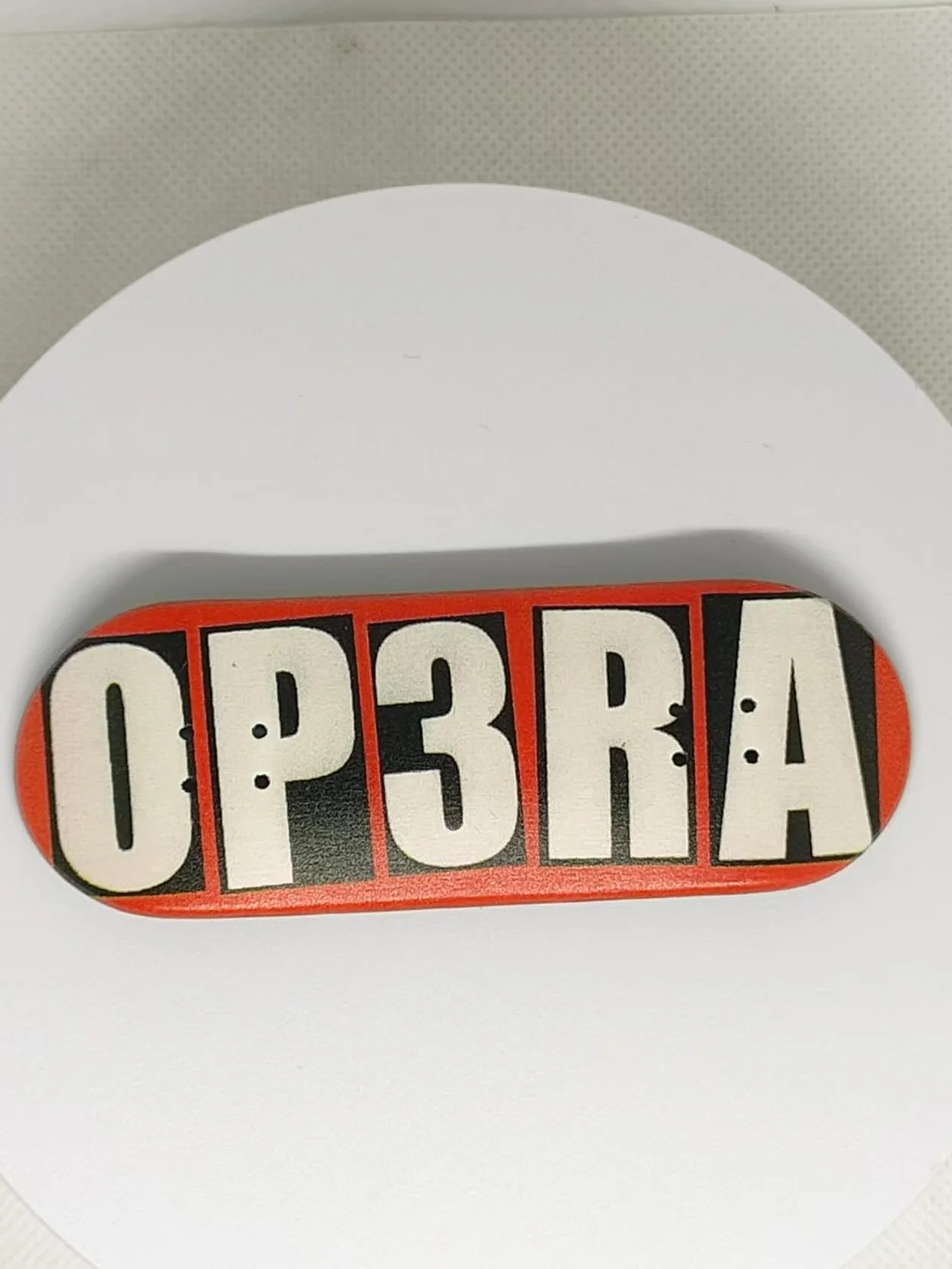 Pro Podstrunnica Set up (kompletna) Op3ra V1-34 * 96 mm 5 warstw klon drewno pokładowe -średni wklęsłe średni kopniak -druk UV grafika - czerwone bloki