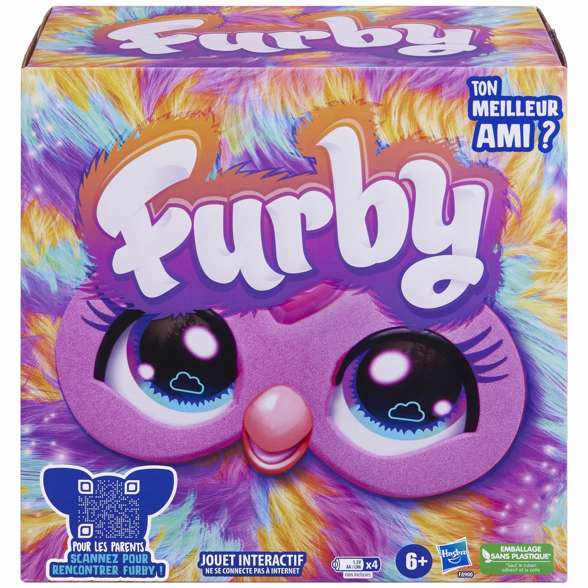 Furby Tie Dye, Interaktywny Plusz - wersja francuska