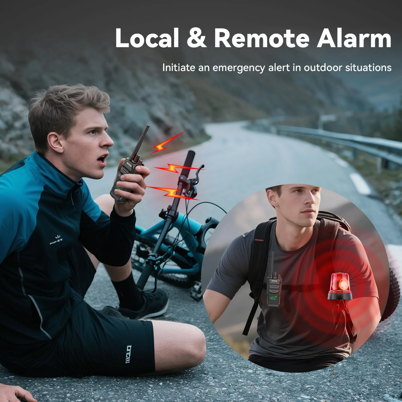 Retevis RT648H Walkie Talkies IP67, PMR446 bez Licencji, Wbudowany Wyświetlacz, USB-C, 1500 mAh, Alarm, Wieloletni Radio dla Logistyki, Magazyny (2 paczki)
