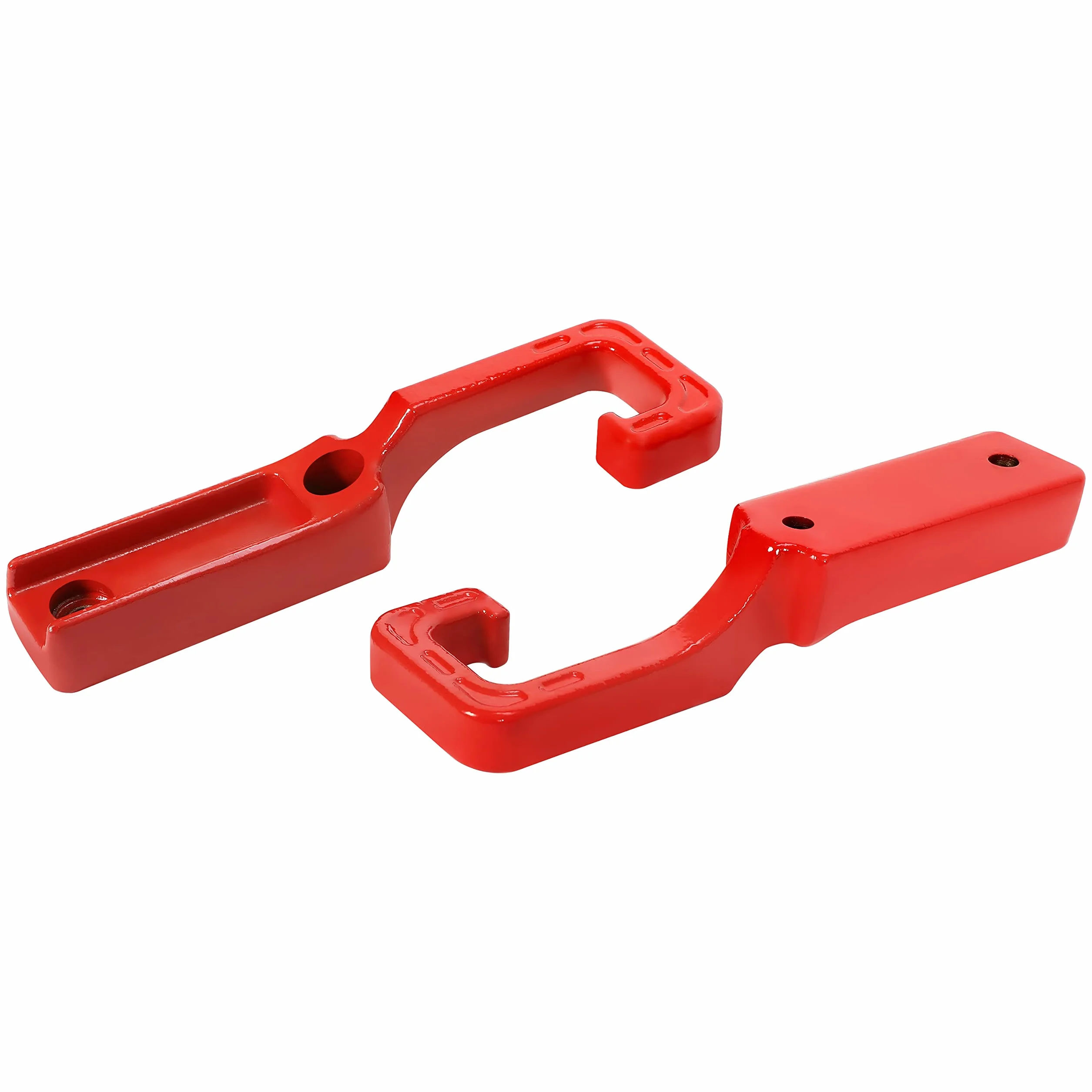 KUAFU Hak holowniczy kompatybilny z 2015-2022 Jeep Grand Cherokee przednia czerwona stal