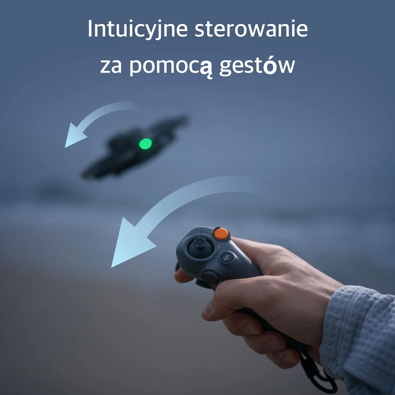 DJI Avata 2 (tylko dron), Dron FPV z kamerą 4K, Immersyjny lot, Wbudowana osłona śmigła, Proste salta/beczki, Ultraszerokokątne FOV 155°, Kompatybilny z RC Motion 3, Dron z kamerą POV