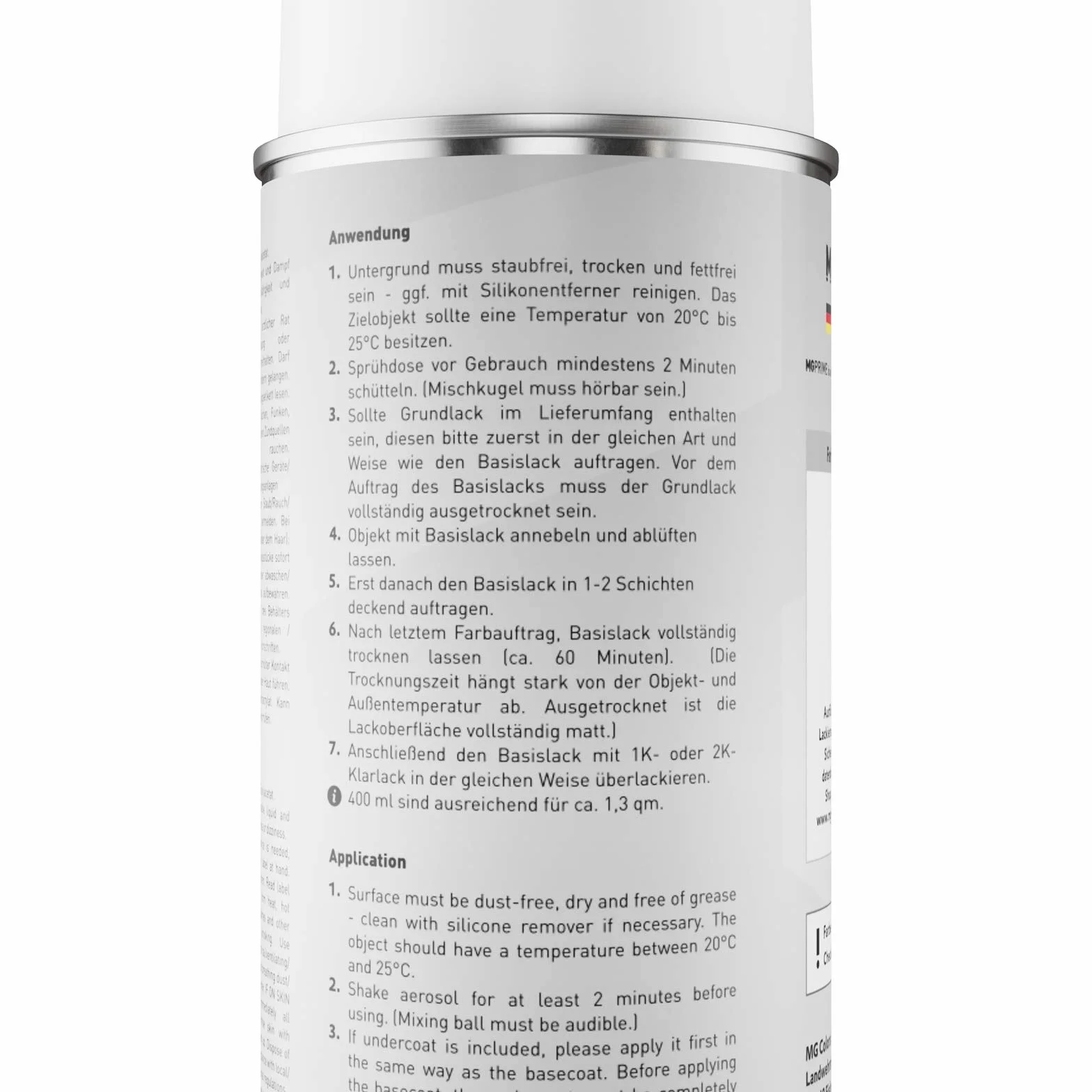 MG PRIME Lakier samochodowy Puszka z aerozolem dla Peugeot EBK Bleu Avatar Nacre Metallic/Avatar Blue Puszka z aerozolem bazowym 400ml