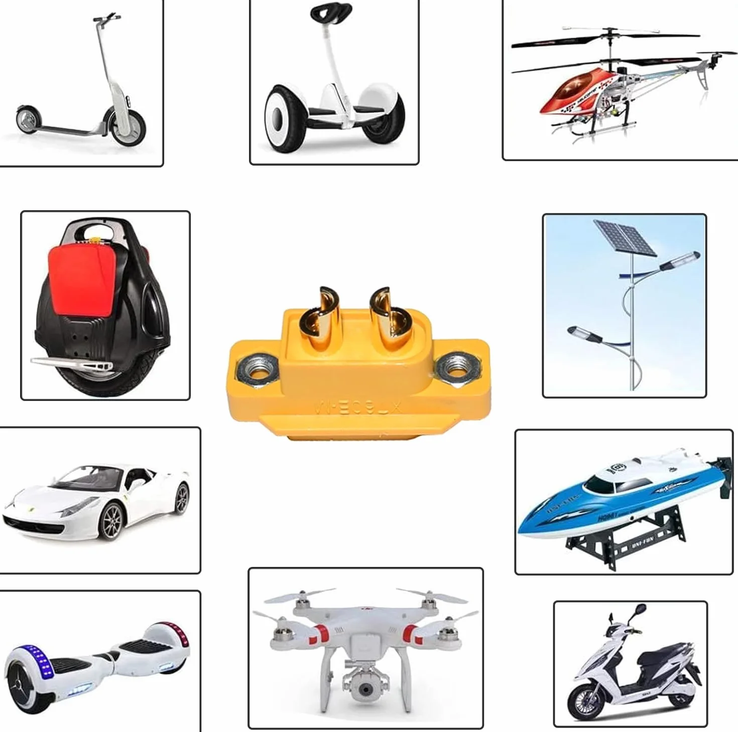 RUNCCI-YUN 10 par XT60E-M XT60 męskiej wtyczki XT60E-M do wbudowania lipo baterie przyłącza 2 piny złącze wtyczka kablowa do modeli DIY