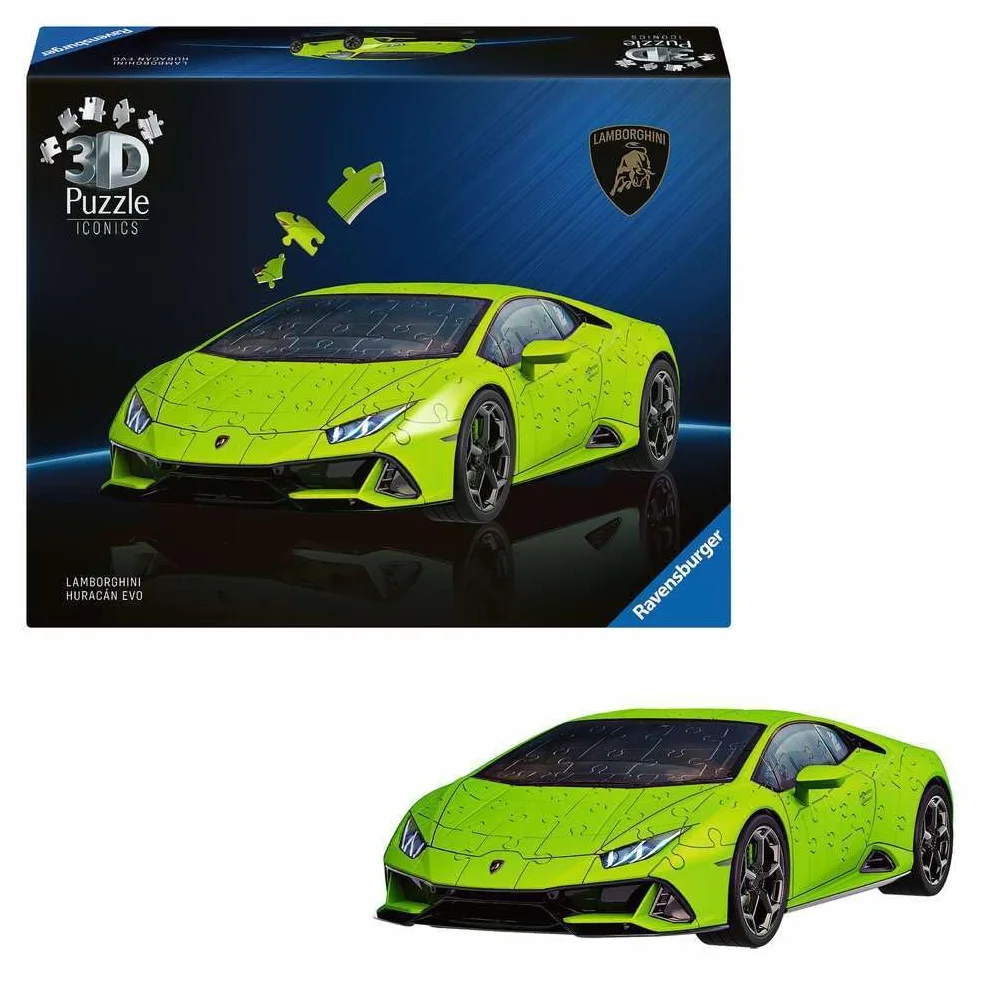Ravensburger Puzzle 3D Iconics Lamborgh.Huracán EVO-Verde
