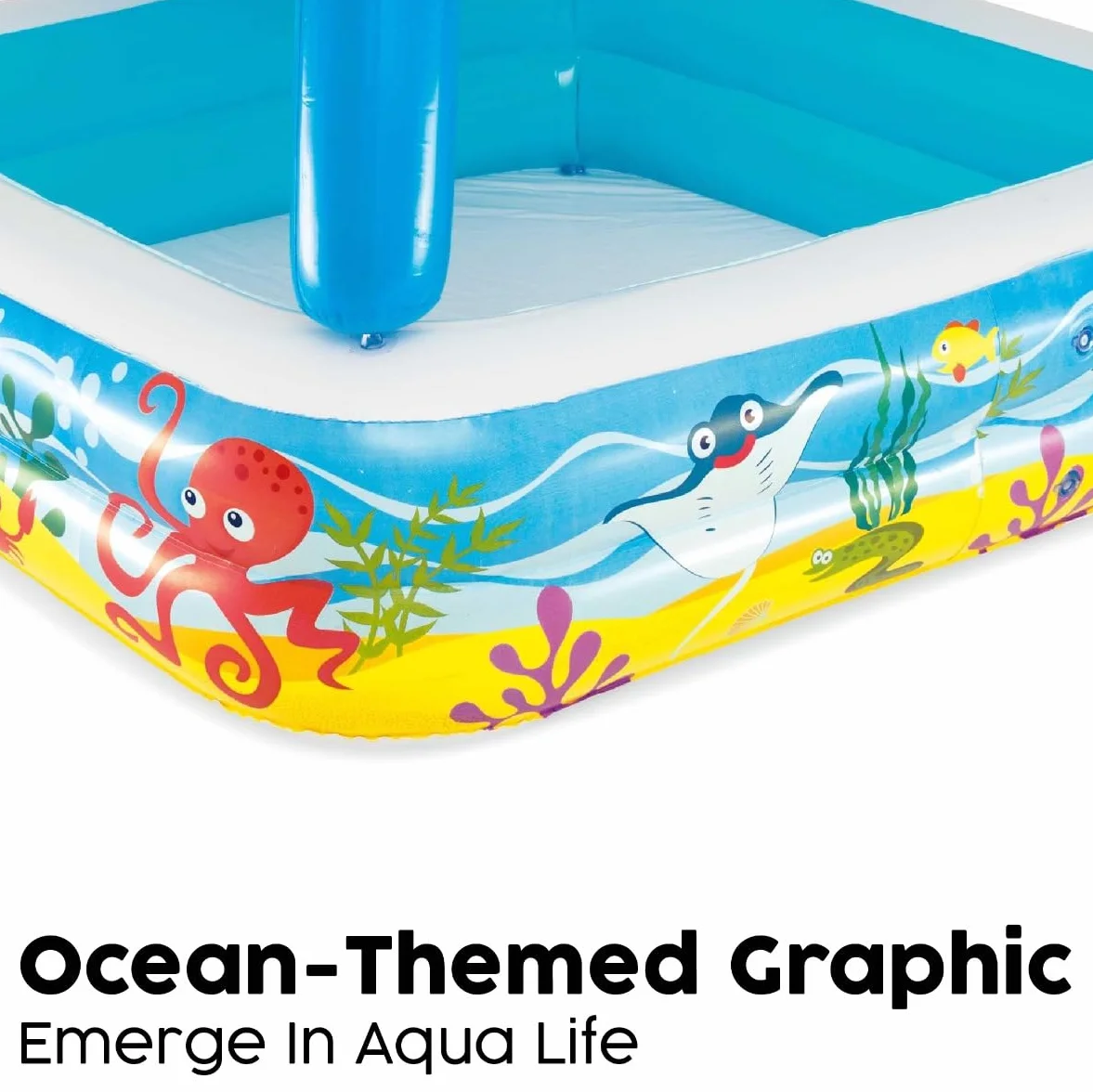 Bestway 1052192Xxx21 55" X 55" X 45"/1.40M X 1.40M X 1.14M Canopy Play Pool