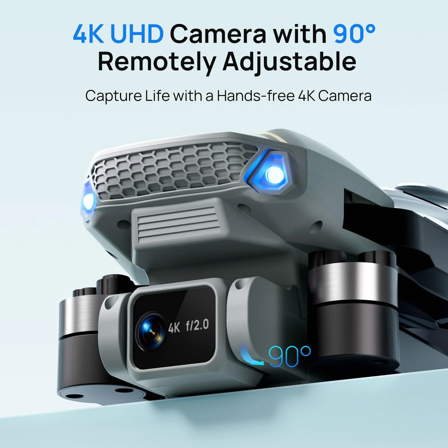 Ameta Dron dla Dorosłych z Kamerą 4K UHD, S20 Lite Bezszczotkowy Silnik FPV Składany dron RC dla Dorosłych i Dzieci z 36-minutowym Lotem, Fajne Zabawki na Prezent dla Chłopców i Mężczyzn (165 g)