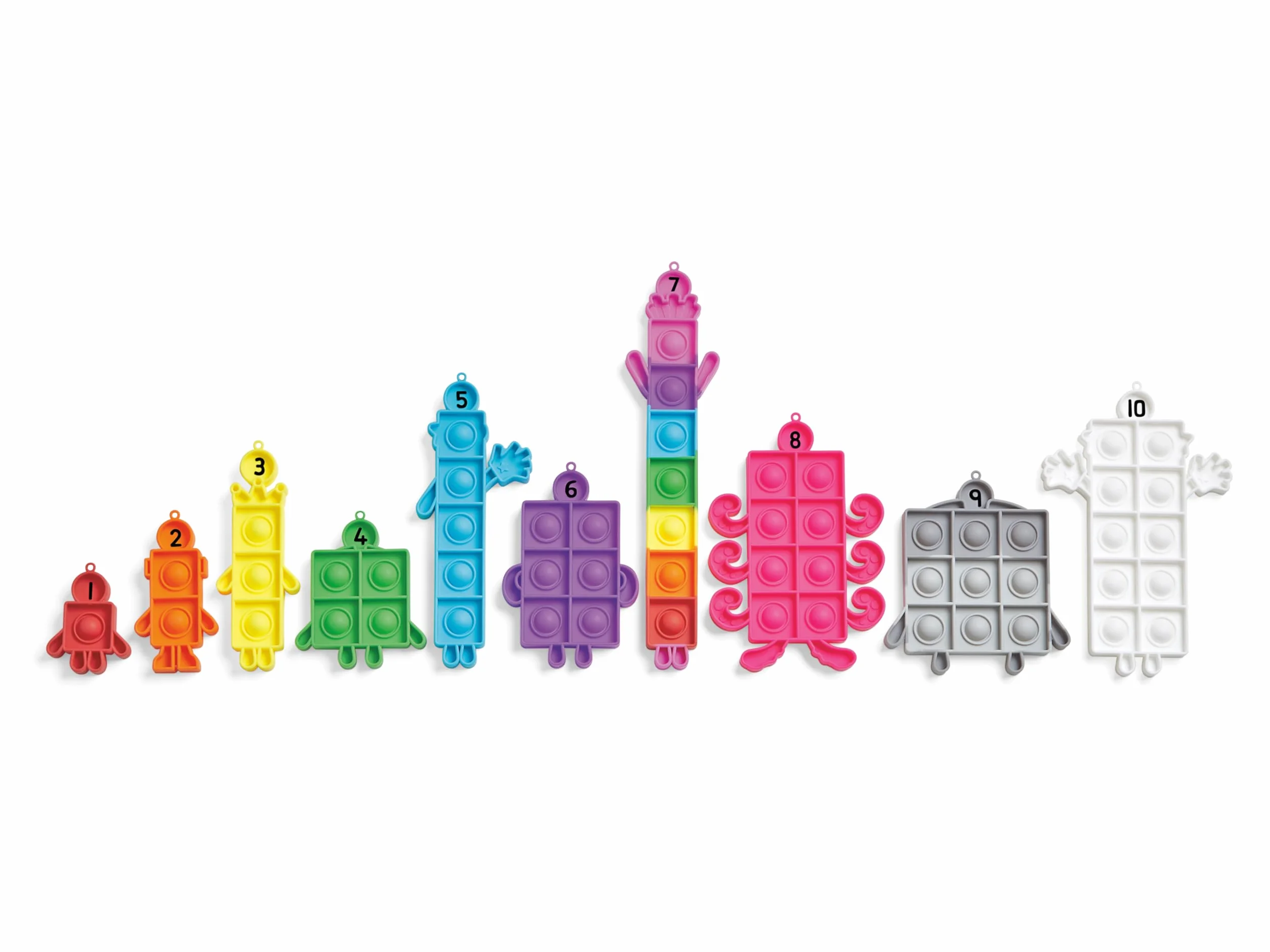 Learning Resources Numberblocks Bubble Poppers – Fidget i Nauka Liczb, Zabawka Podróżna 3-6 Lat