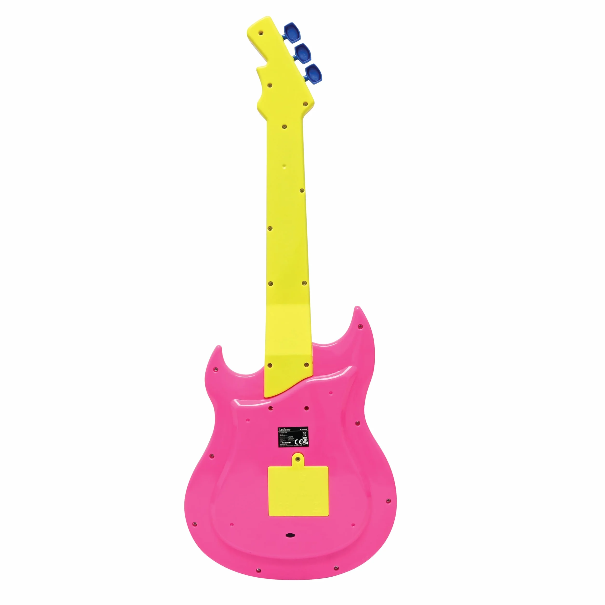 Lexibook, Barbie, Gitara Elektroniczna z Mikrofonem i Okularami do Śpiewania ze Stylem, 2 Tryby Gry, Melodie Demonstracyjne, Efekty Świetlne, Różowy, Żółty, K260BB