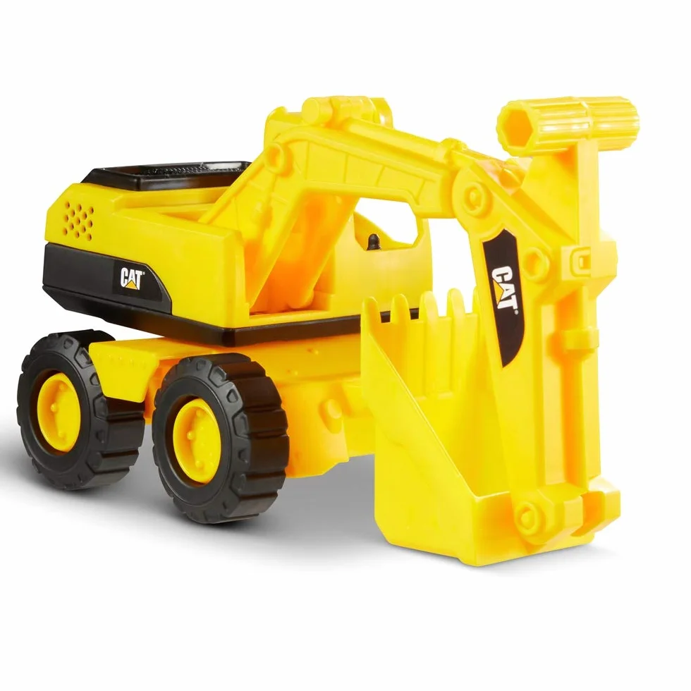 CatToysOfficial 82360 Caterpillar by Funrise 82284 Caterpillar CAT Mini-Crew ciężarówka uchylna, ładowarka kołowa i koparka pojazd budowlany, żółto-czarna
