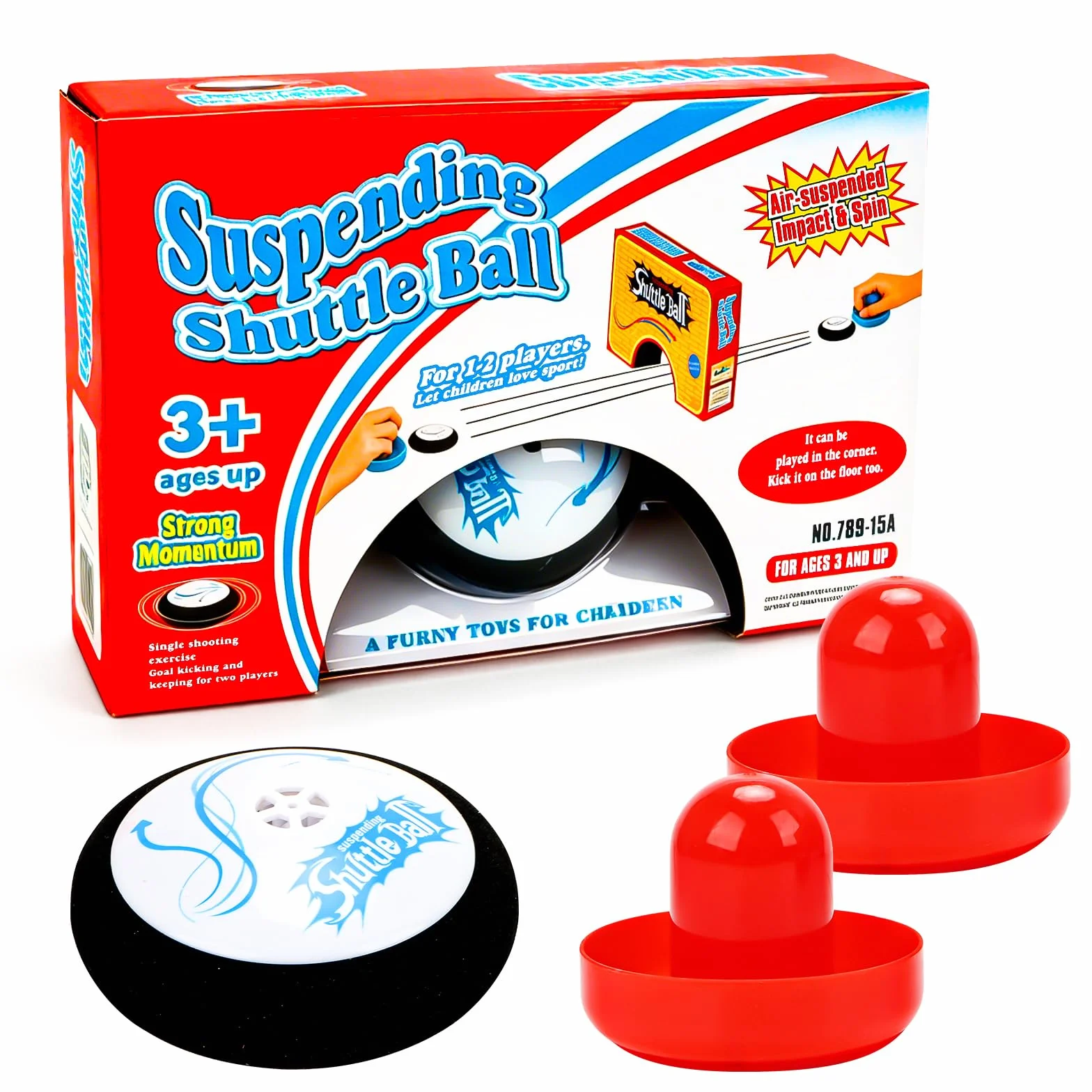 Air Hockey Hover Puck, mini gra stołowa z 2 krążkami i rakietami, przenośny zestaw do gry w hokeja z unoszącymi się krążkami, gra stołowa dla dorosłych