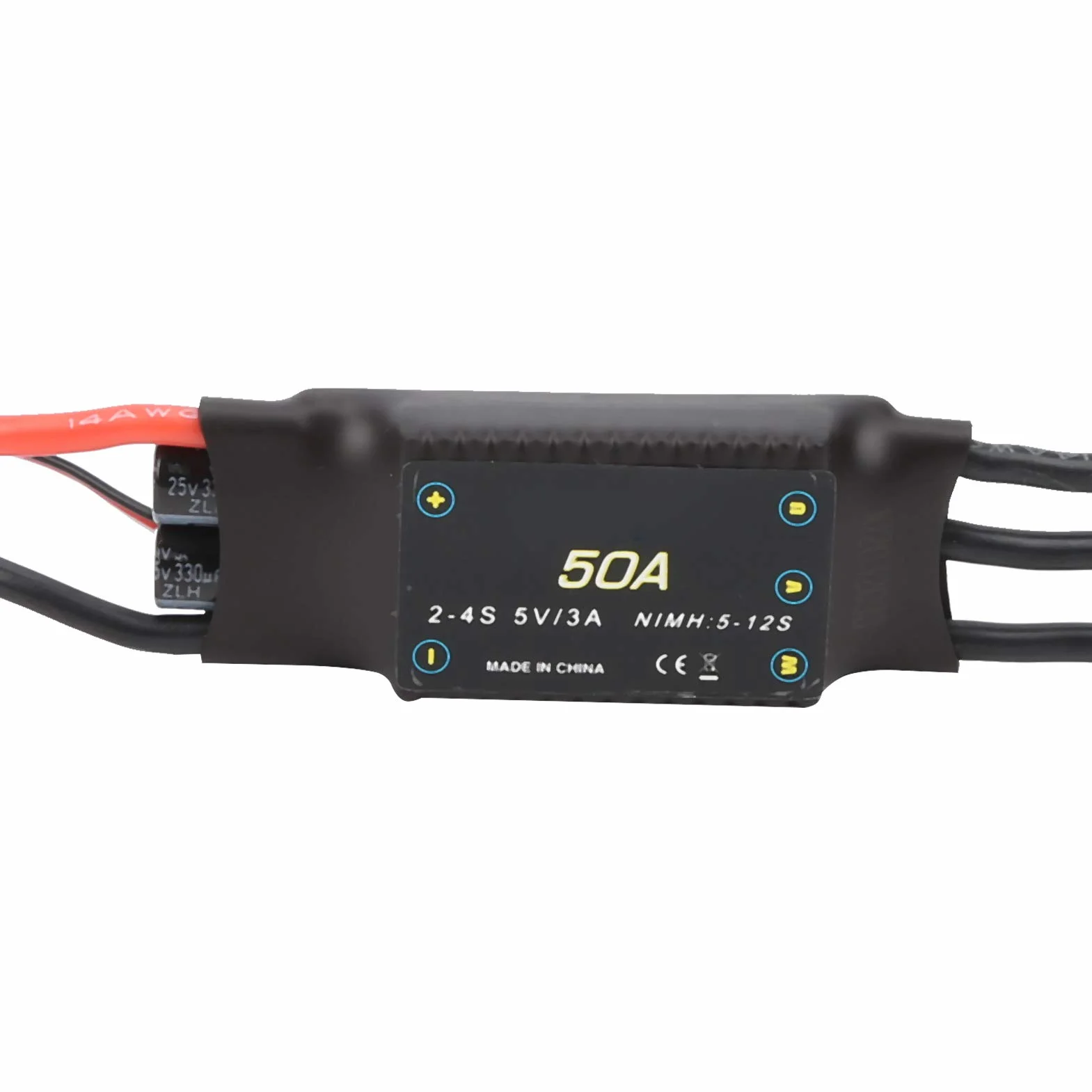 50A Bezszczotkowy ESC, regulator prędkości 5V / 3A Wyjście BEC Akcesoria RC do samolotów piankowych RC drone