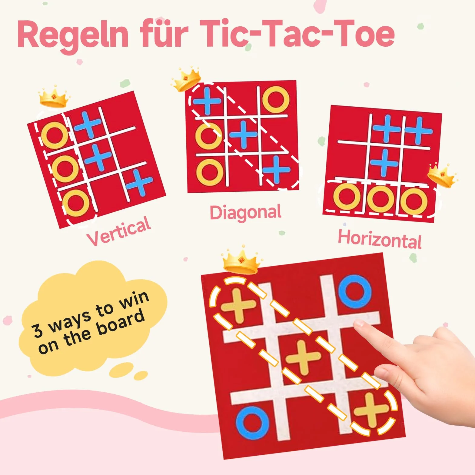 Tic Tac Toe zabawka, 12 sztuk filcowych Tic Tac Mini, przydatny upominek na urodziny dziecka, kolorowa gra Tic Tac Town, zabawka edukacyjna, nadaje się na urodziny, Dzień Dziecka, do domu, szkoły, na