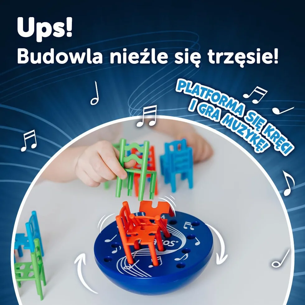 Trefl - Mistakos Platform - Zakręcona Gra Zręcznościowa, Ruchoma Platforma, Efekty Dźwiękowe, Dynamiczna Pełna Napięcia Rozgrywka, Gra dla Dzieci od 5 lat
